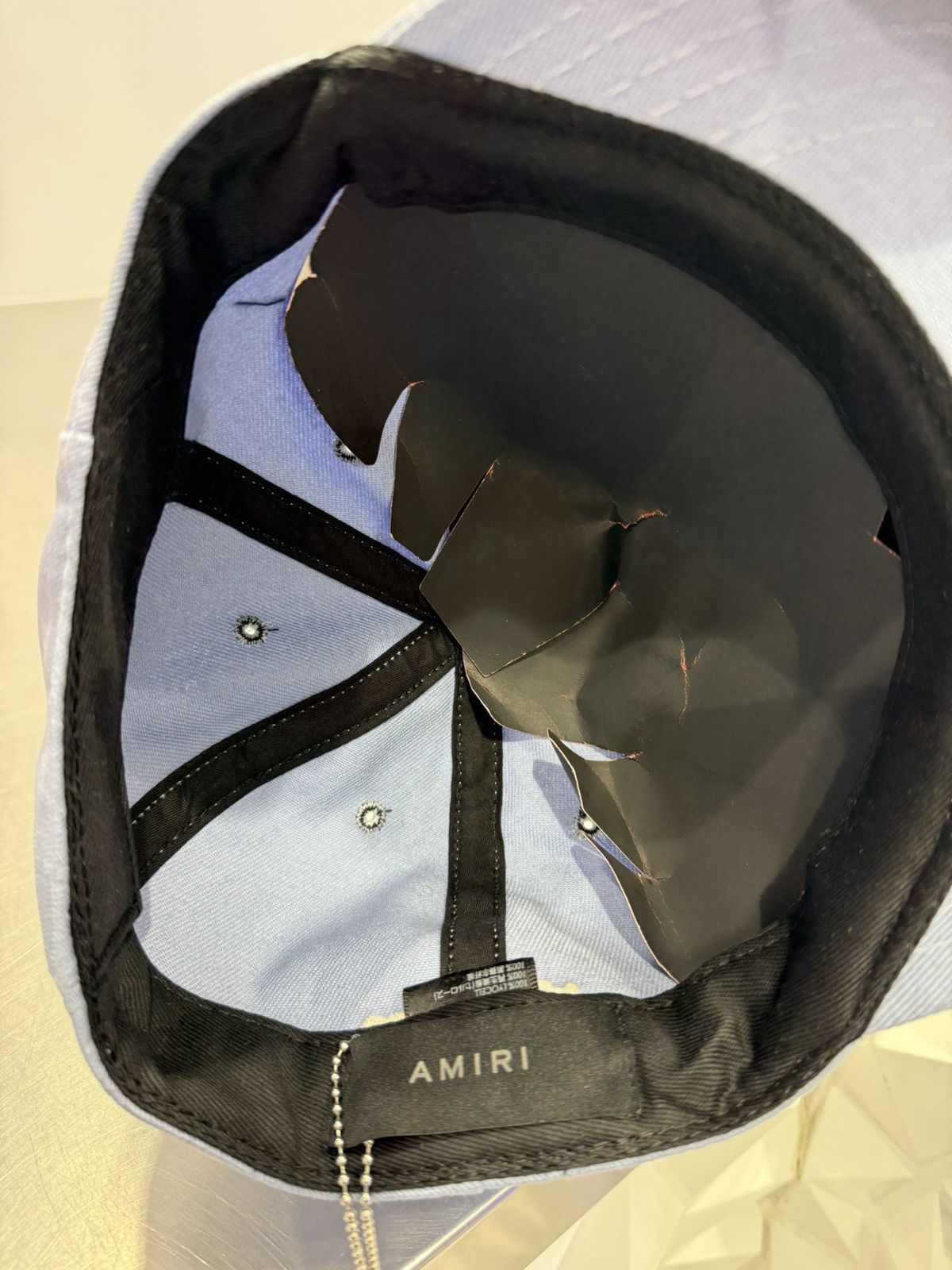 Amiri Amiri MA Fitted Cap – Baby Blue (SS23) - Size M - Brand New Size ONE SIZE - 6 Thumbnail