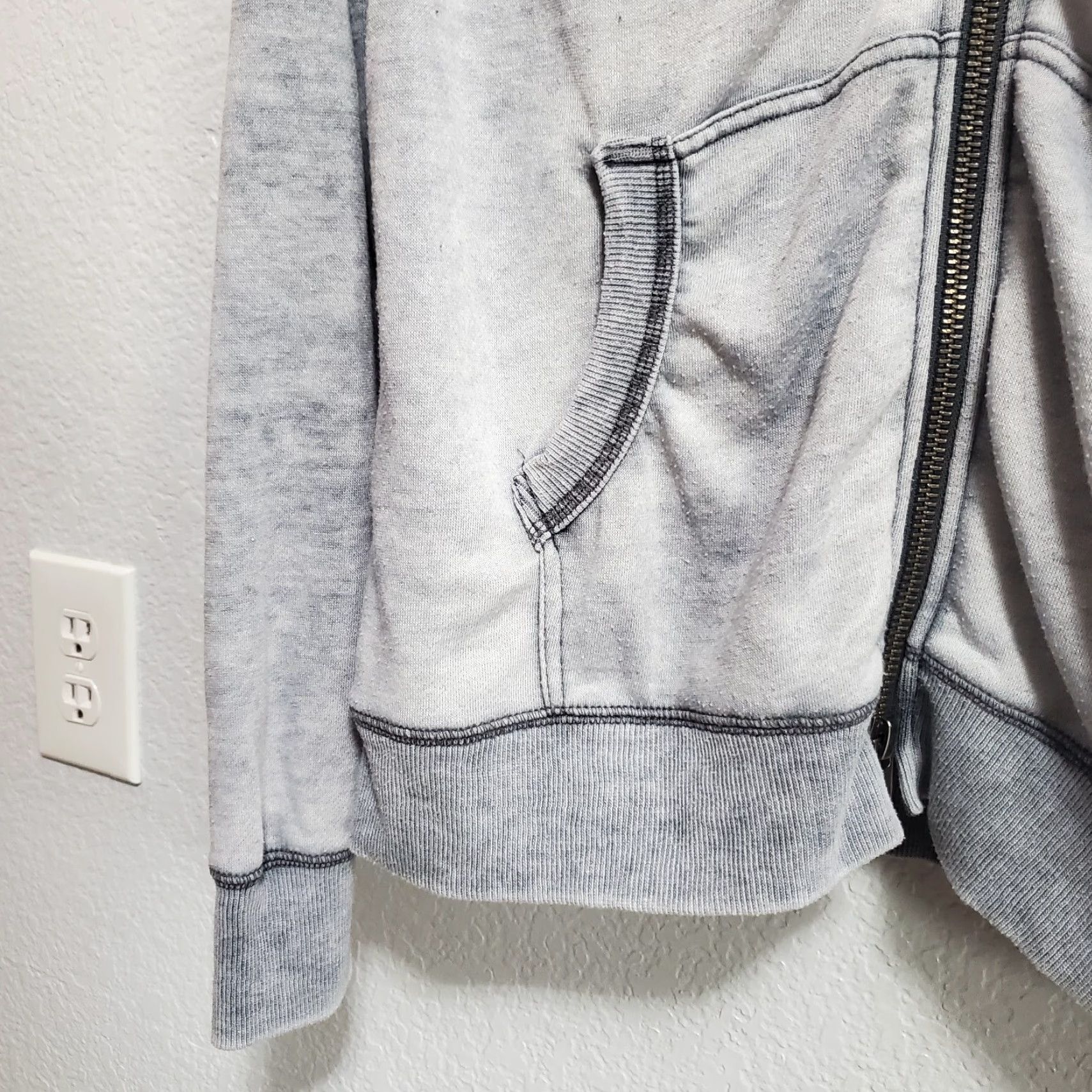 Vintage VINTAGE Robert Barakett Hoodie Mens L Gray Bellburns Long Sleeve Full Zip No Drawstring Size US L / EU 52-54 / 3 - 5 Thumbnail