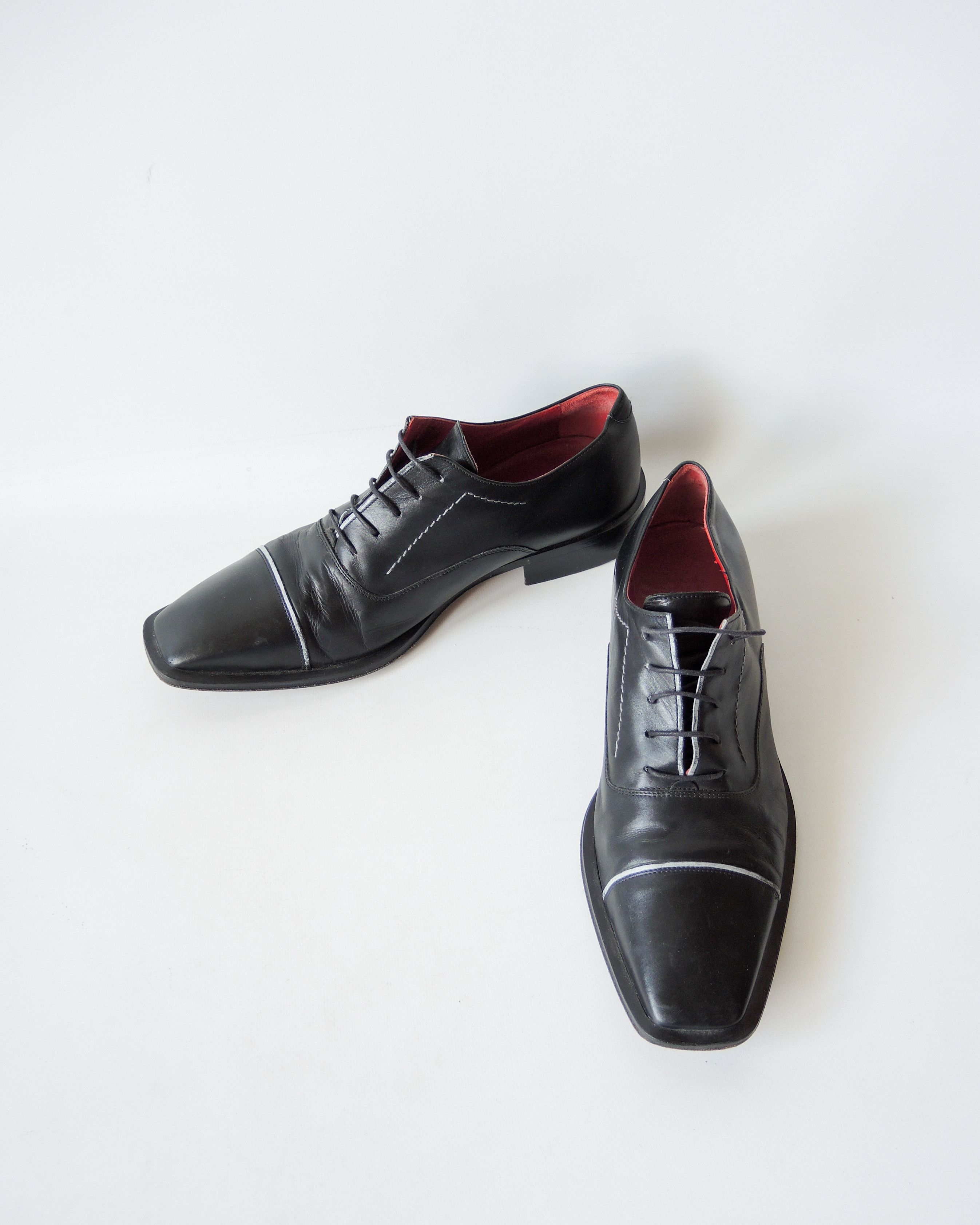 Hugo Boss Hugo Boss Men's Black Leather Dress Shoes EU 42 / US 9 Size US 9 / EU 42 - 5 Thumbnail