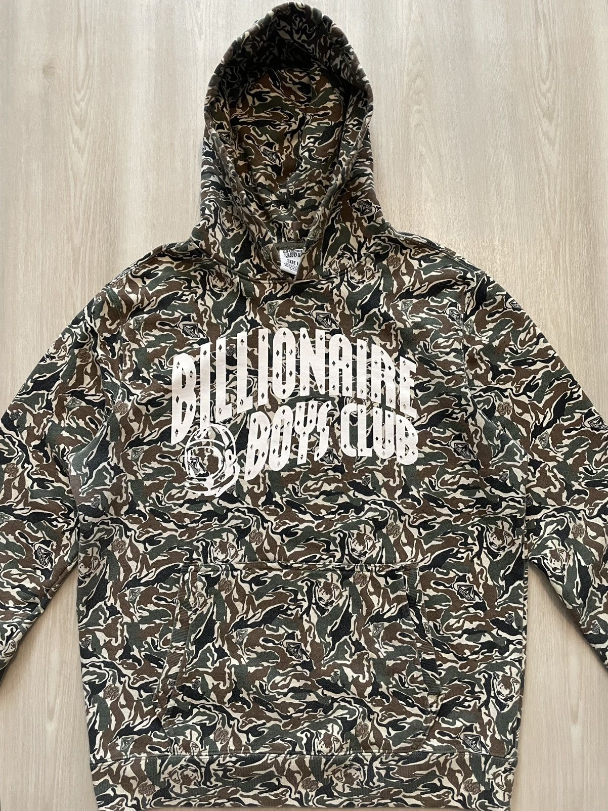 Billionaire Boys Club Billionaire Boys Club Camo Arch Logo Pullover Hoodie Sz L Size US L / EU 52-54 / 3 - 2 Thumbnail