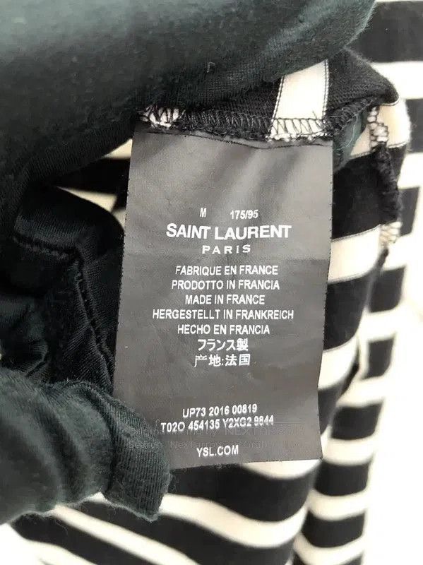 Yves Saint Laurent YSL Striped Long Sleeve T-Shirt for Women . Size M / US 6-8 / IT 42-44 - 8 Thumbnail