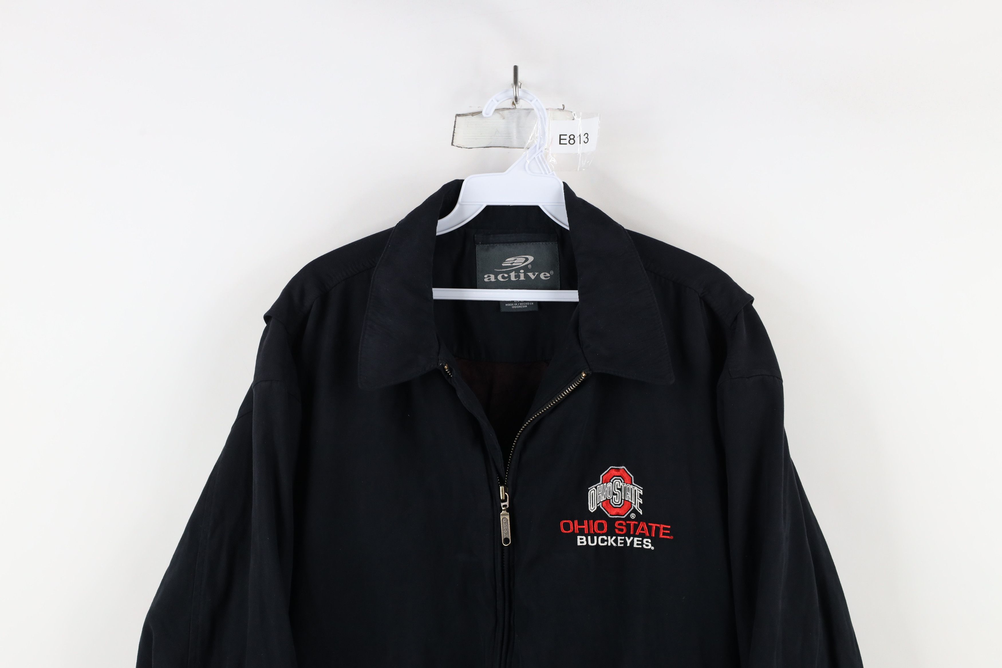 Vintage Vintage 90s Ohio State University Microfiber Bomber Jacket Size US L / EU 52-54 / 3 - 2 Thumbnail