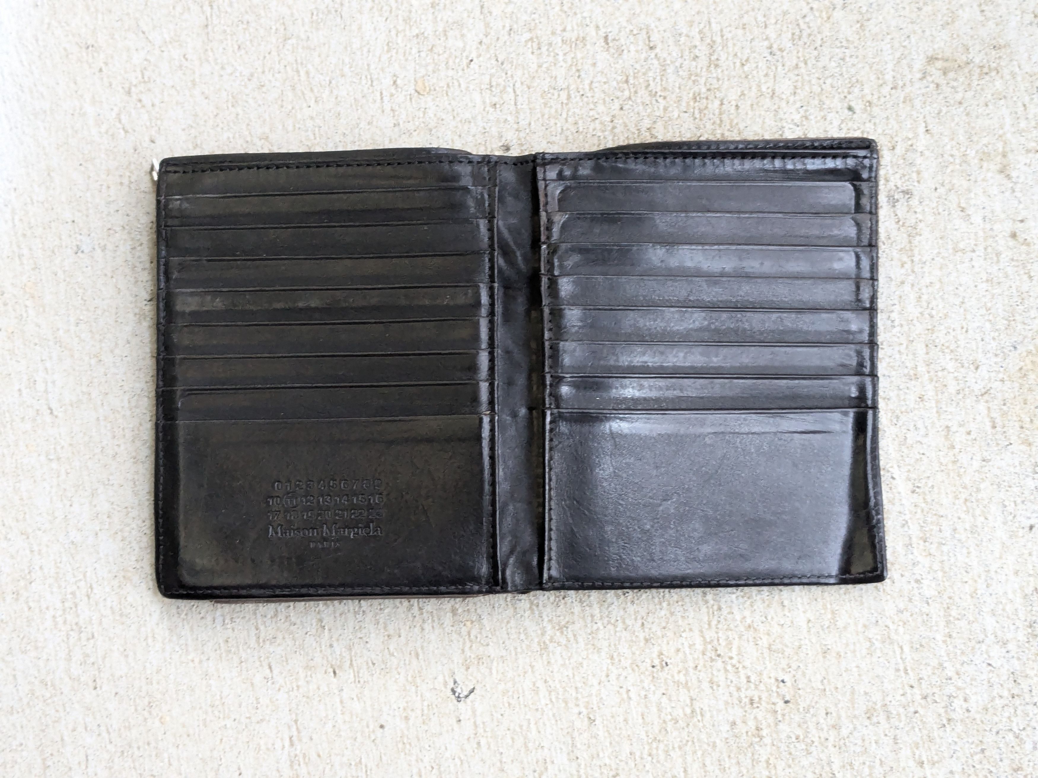 Maison Margiela Maison Margiela Cardholder Wallet Gray Leather Slim Size ONE SIZE - 12 Thumbnail