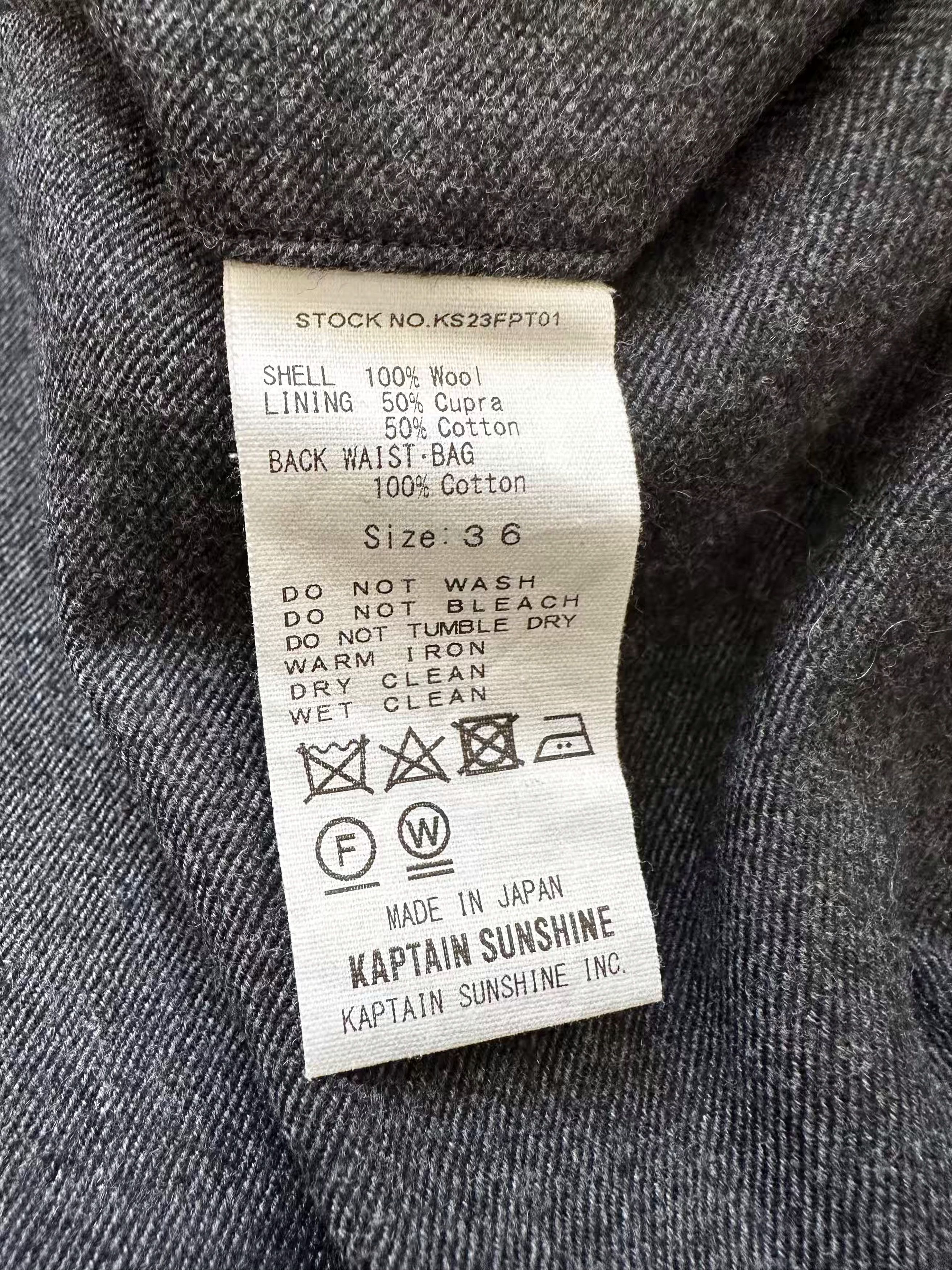 Kaptain Sunshine 2Pleats Wide Trousers Size 42R - 5 Thumbnail