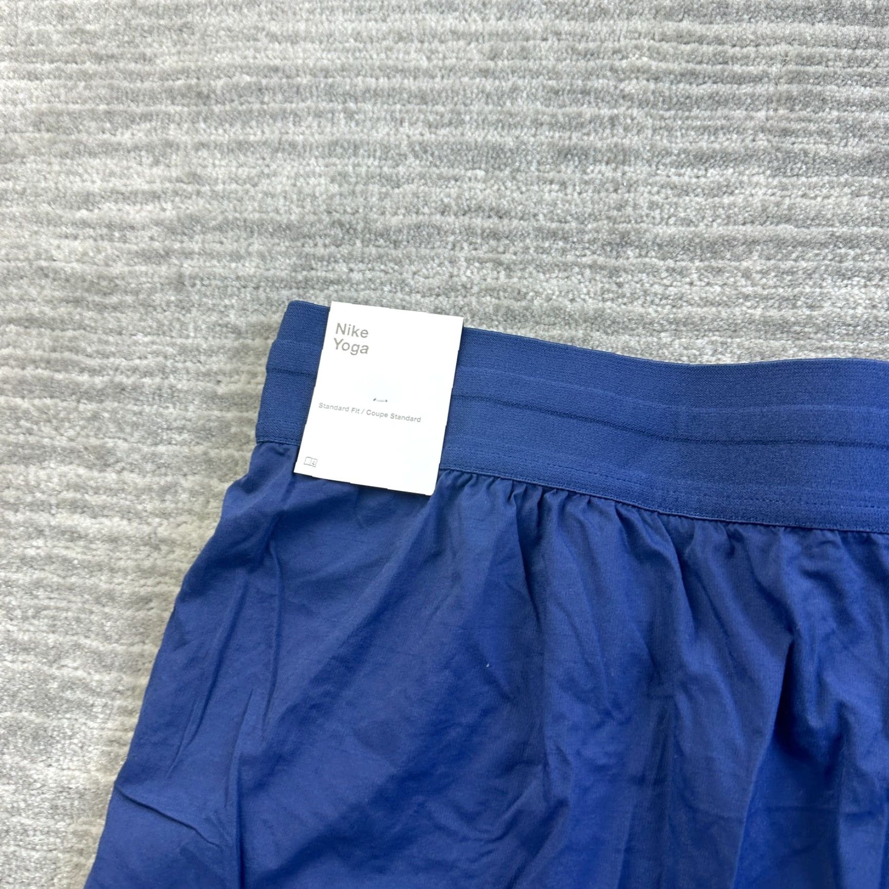 Nike Nike Yoga Shorts Mens XL Blue Lined Dri-Fit Flex 2 in 1, Breathable, Elastic Waist, Inseam 4 in, Polyester Spandex, Activewear, Athletic, Nike Brand Size US 36 / EU 52 - 3 Thumbnail