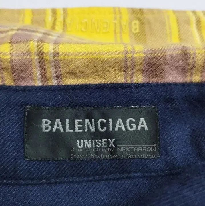 Balenciaga Balenciaga Color-Block Checkered Long Sleeve Shirt. Size US M / EU 48-50 / 2 - 3 Thumbnail