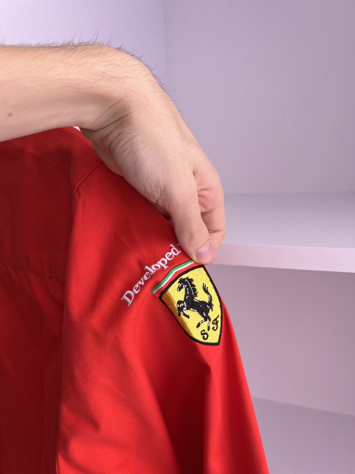 Ferrari × Vintage Vintage Men’s Racing Shirt Long Sleeve Ferrari Shell Size US M / EU 48-50 / 2 - 11 Thumbnail