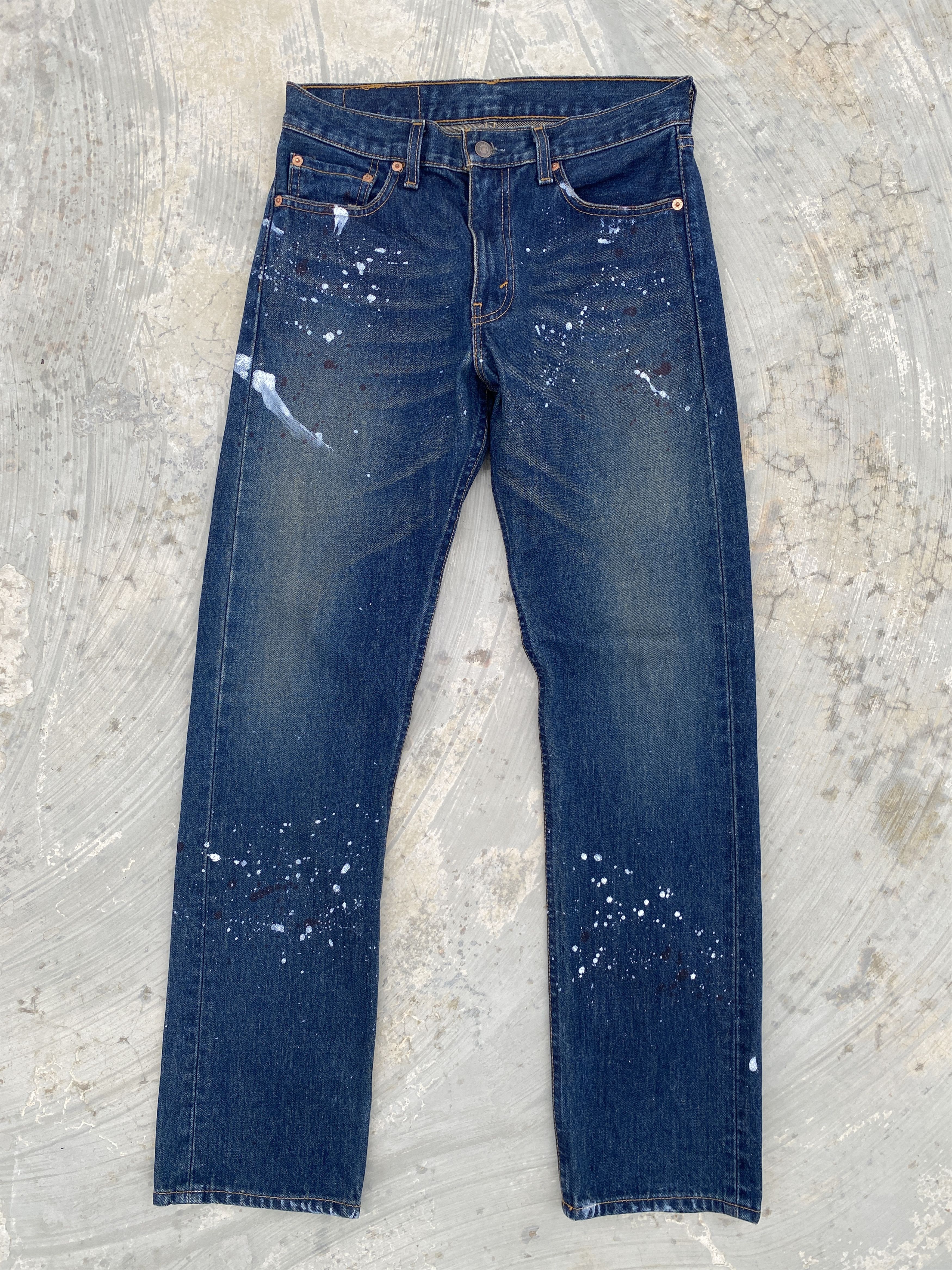 Reworked Levis 505 USA with Paint Splatter