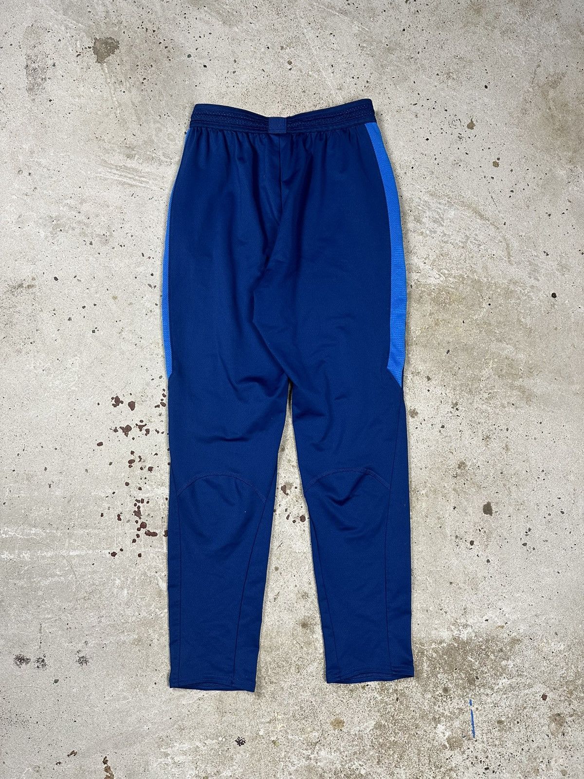 Nike × Vintage Vintage Nike Blue Track Pants Swoosh Drill y2k Size US 29 - 2 Thumbnail