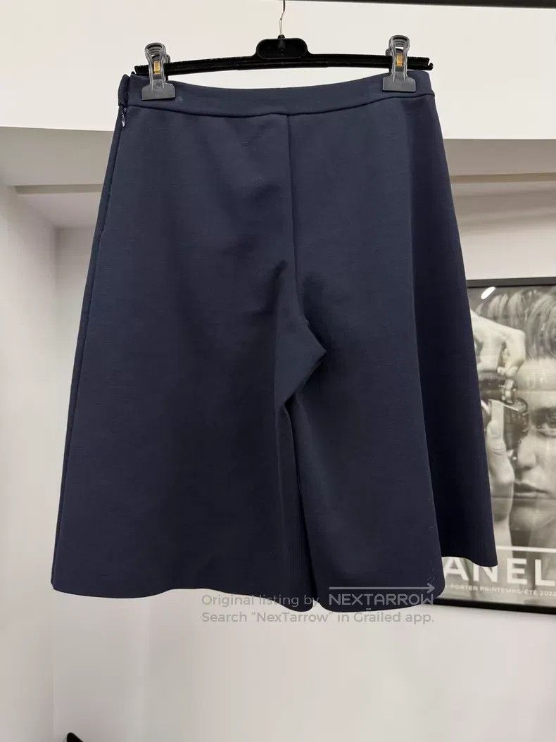 Dior Dior Blue knitted wide-leg shorts Size 25" / US 0 / IT 36 - 2 Thumbnail