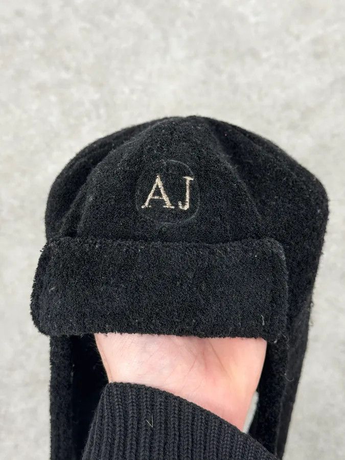 Armani 2000s Armani Black Hybrid Cozy Chapka Hat Size ONE SIZE - 5 Thumbnail