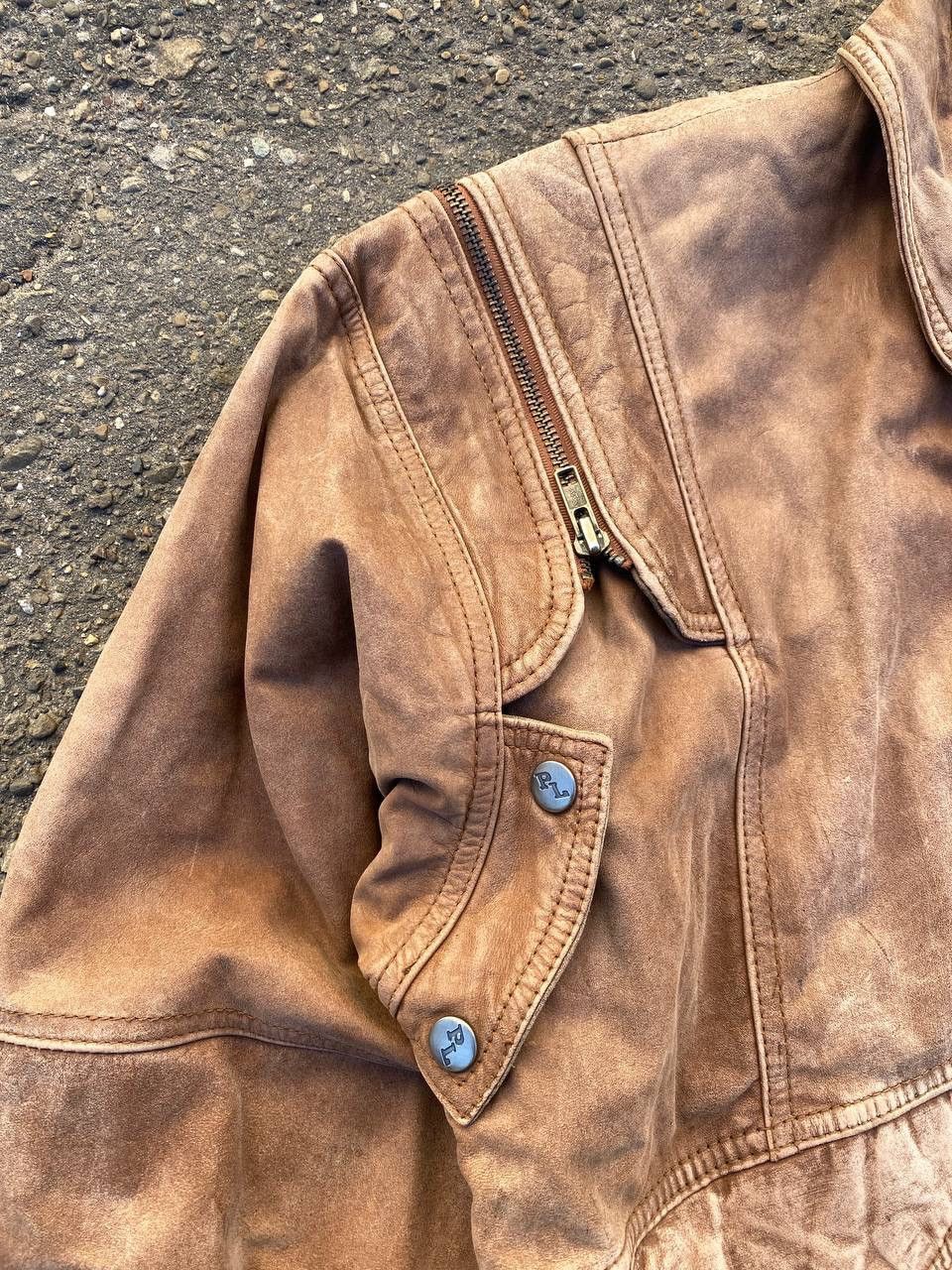 Other Avant Garde Leather Junya Watanabe style brown faded jacket Size US XL / EU 56 / 4 - 6 Thumbnail