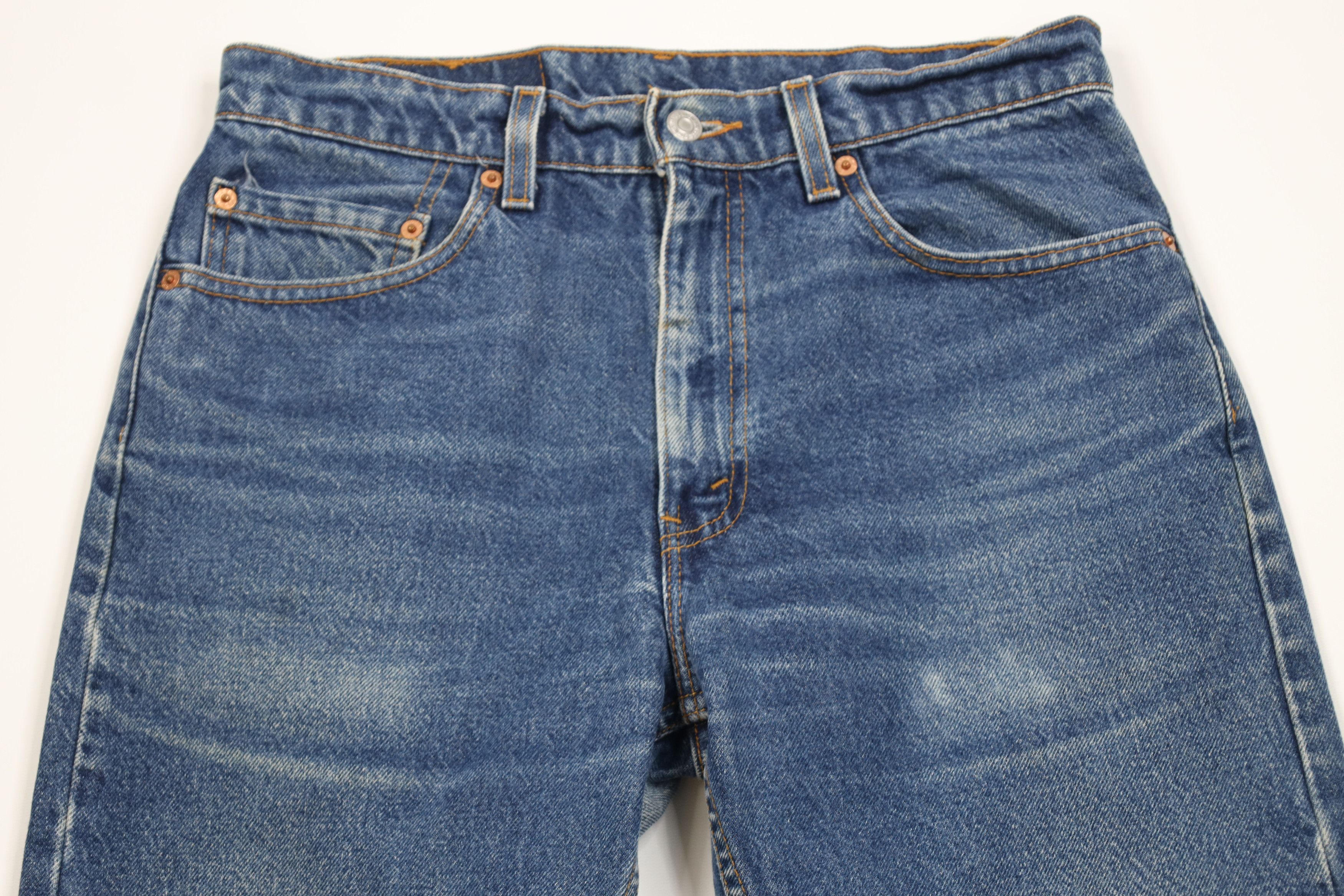 Levi's Vintage 90s Levis 505 Regular Straight Leg Jeans Blue USA Size US 32 / EU 48 - 2 Thumbnail