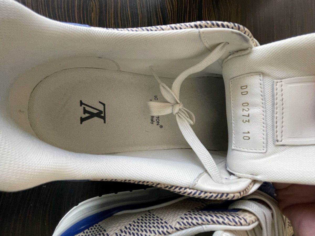 Louis Vuitton LV Trainer Sneakers #54 white blue Size US 10 / EU 43 - 6 Thumbnail