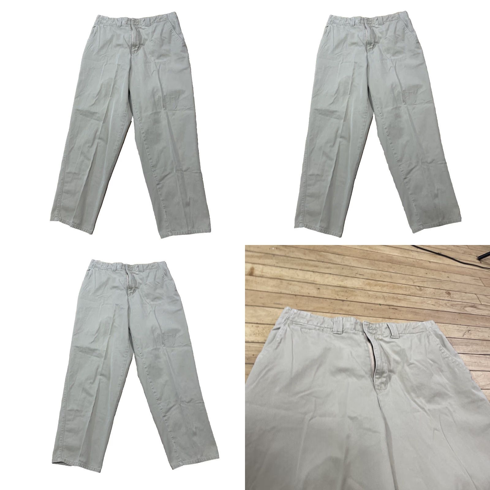 Vintage VINTAGE Cambridge Classics Men Pants 34x30 Khaki Beige 90s Casual Straight Wide Twill 34 Mens Size US 34 / EU 50 - 10 Thumbnail