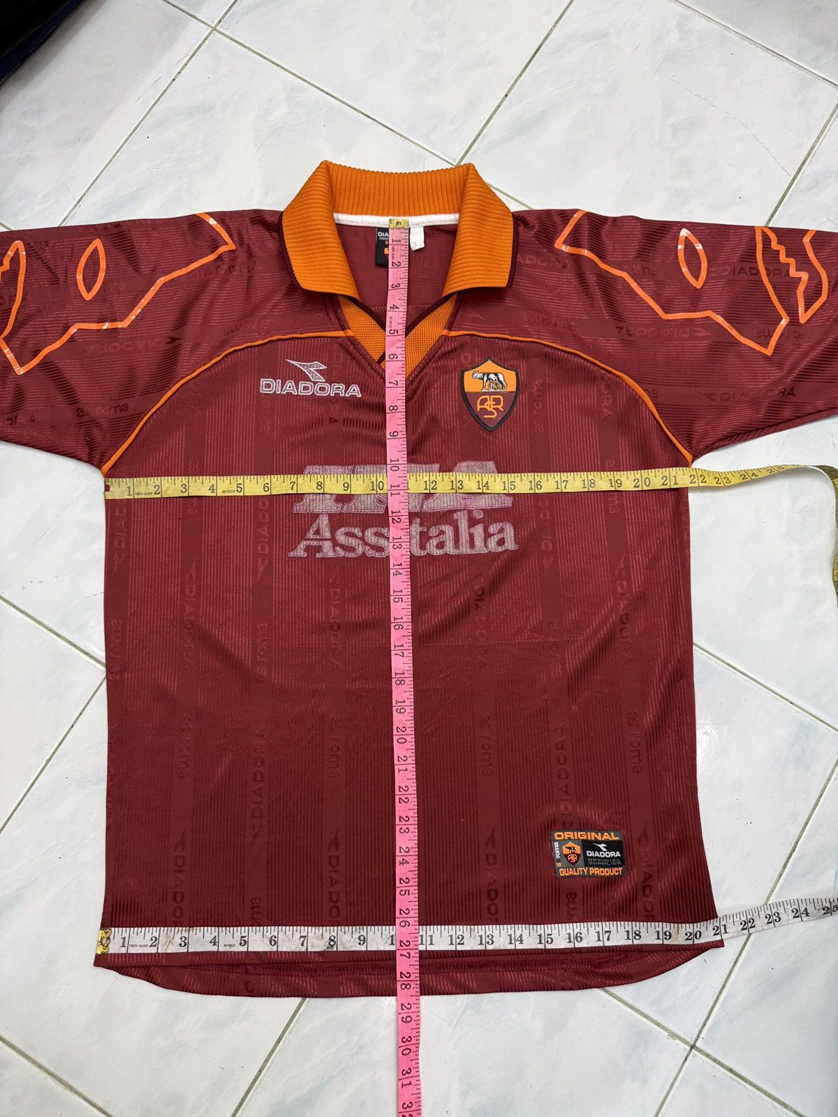 Diadora 🔥🔥🔥ARCHIVE VINTAGE AS ROMA DIADORA NAKATA JERSEY Size US L / EU 52-54 / 3 - 10 Thumbnail