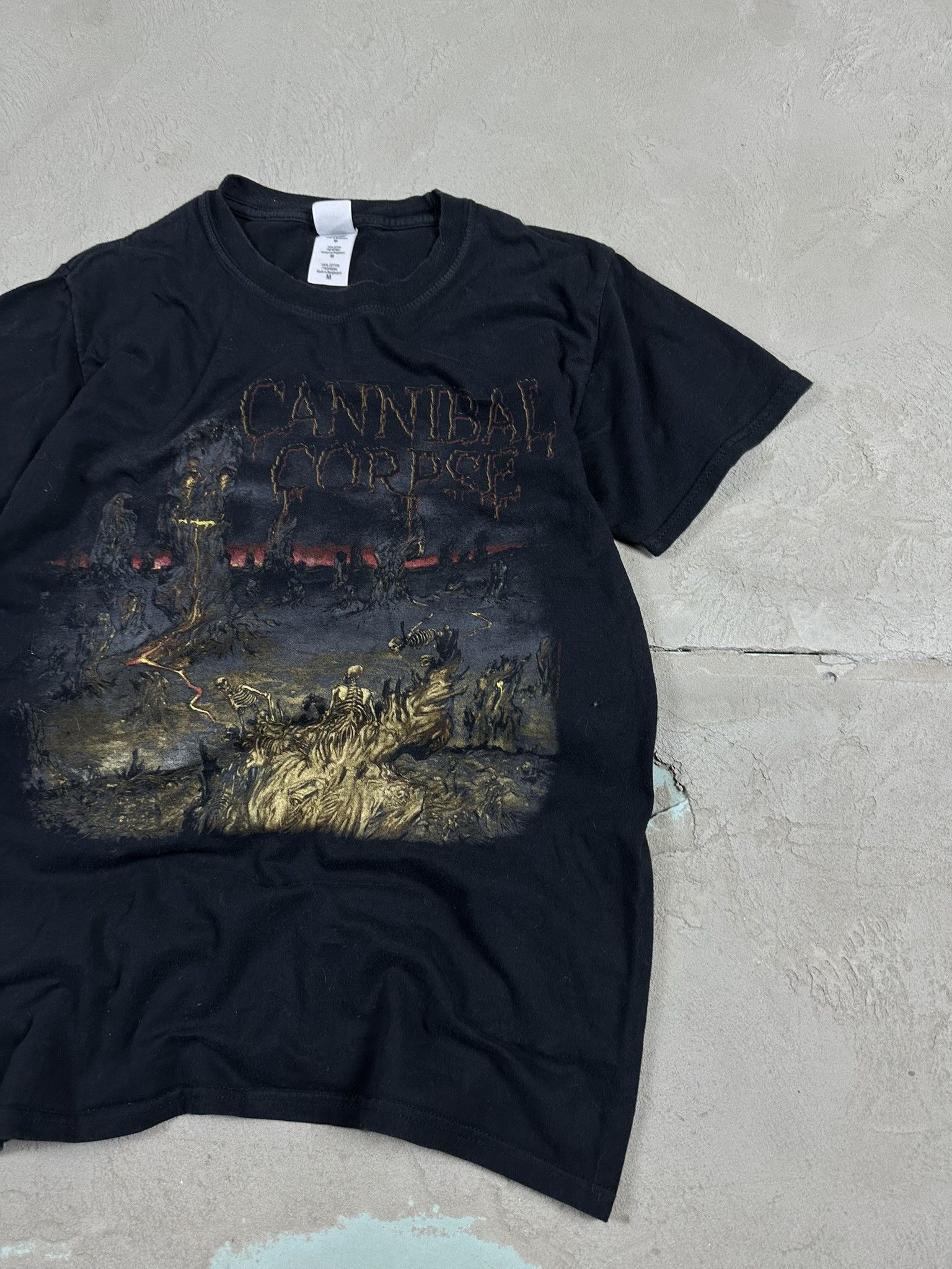 Band Tees Vintage Y2k Cannibal Corpse A Skeletal Domain Promo T-shirt Size US M / EU 48-50 / 2 - 4 Thumbnail