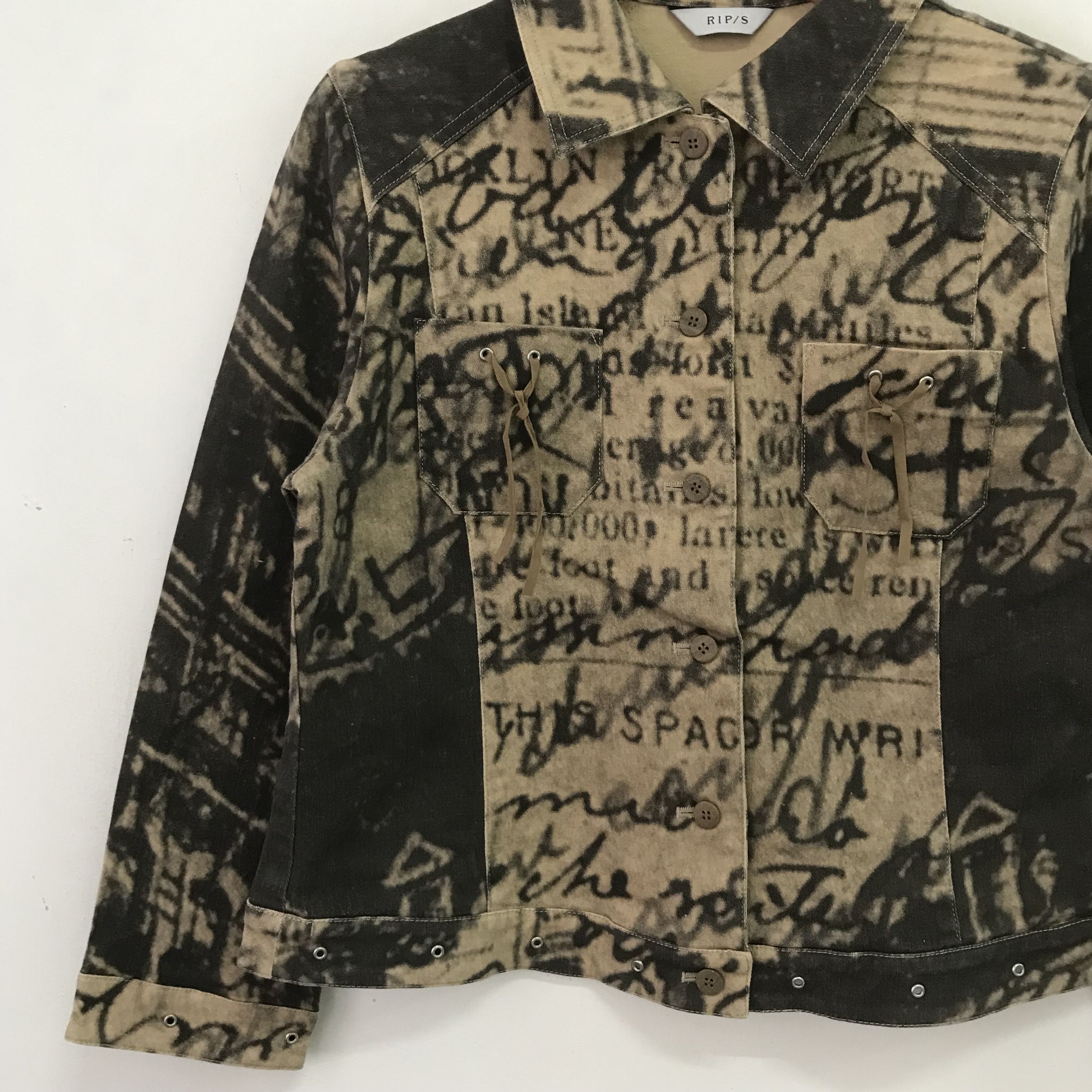 Japanese Brand Intellection abstract pattern cropped jacket, Women's S Size Size S / US 4 / IT 40 - 5 Thumbnail