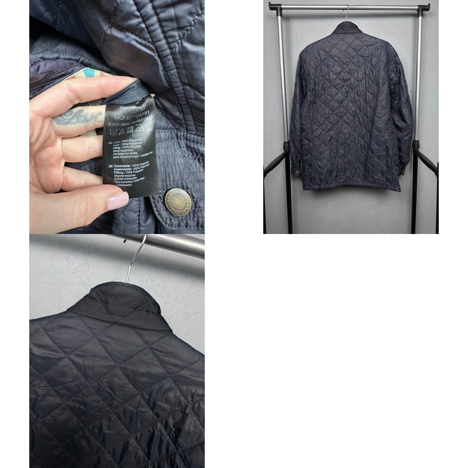 Barbour Barbour Barbour International Ariel Profile Mens Quilted Jacket L Jacket Mens Barbour International Ariel Profile Quilted Jacket L Multicolor 90s Size US L / EU 52-54 / 3 - 8 Thumbnail