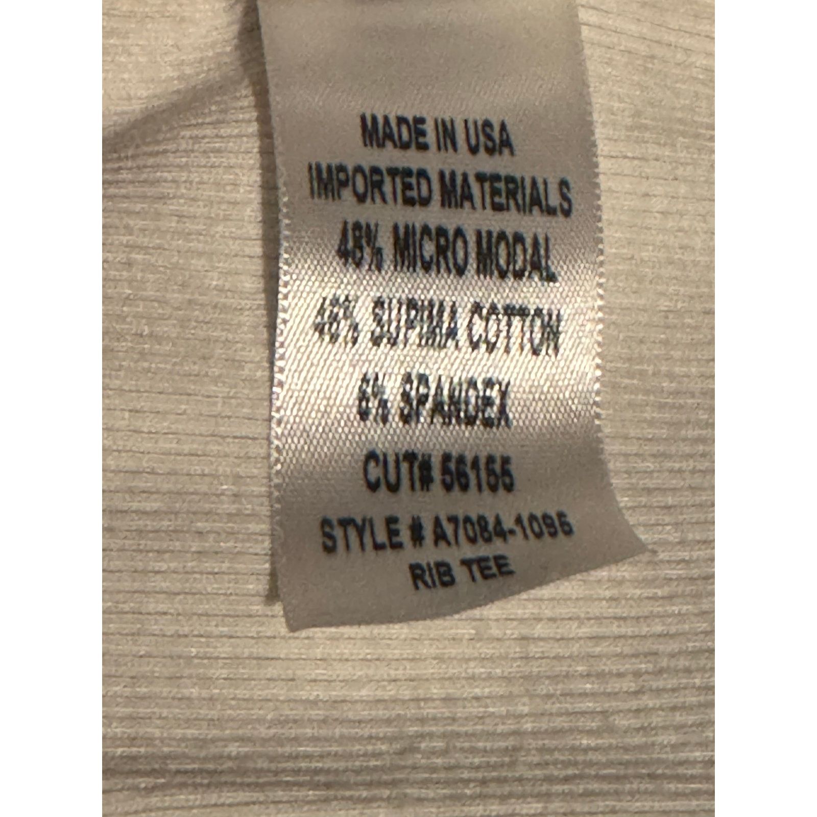 Agolde Agolde Ribbed Short Sleeve Ivory Shirt vory Size Small Size S / US 4 / IT 40 - 6 Thumbnail