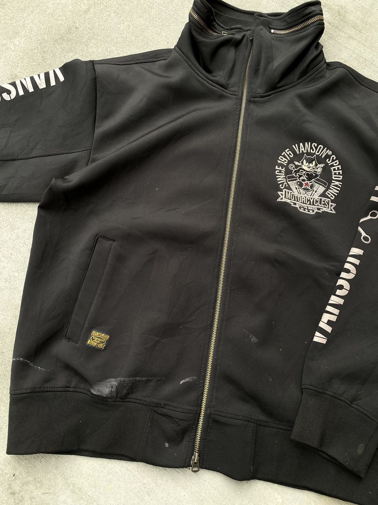 Vanson Leathers Vanson Leather X Felix The Cat Embroided Motorsport Jacket Size US L / EU 52-54 / 3 - 6 Thumbnail