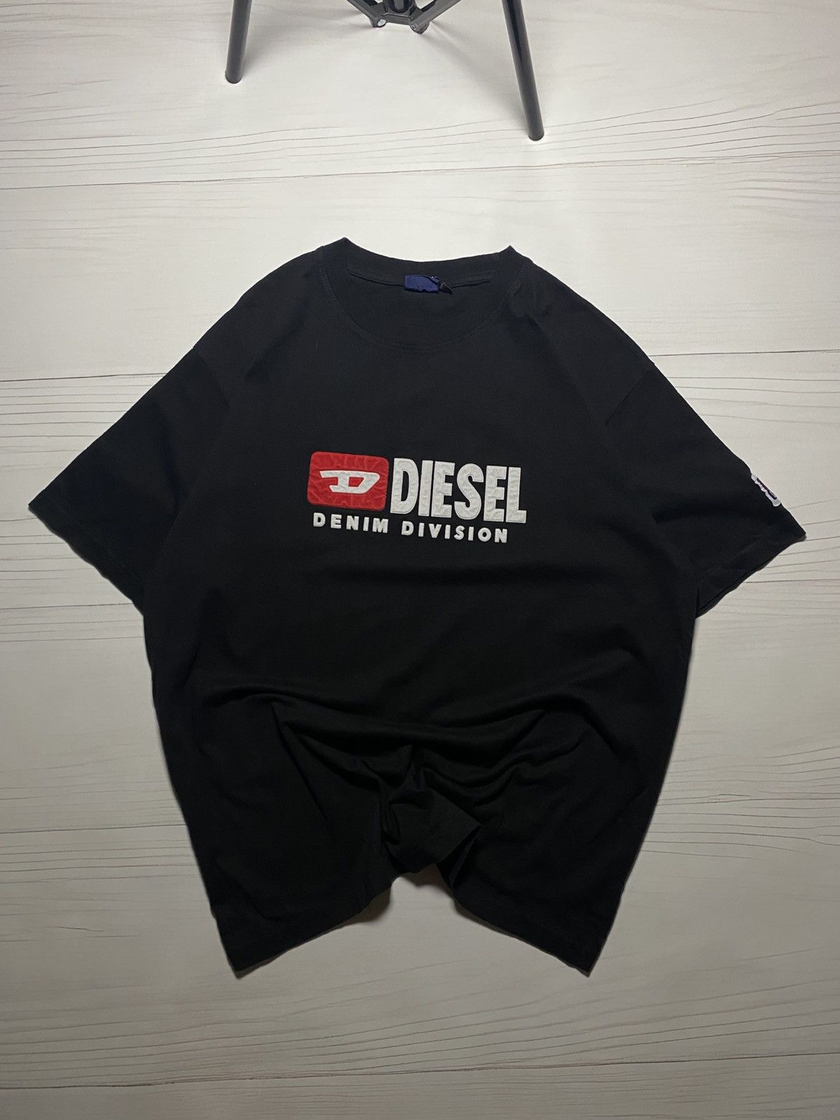Diesel × Vintage Vintage Diesel Denim Division Big Logo Japanes Y2k T Shirt Size US XL / EU 56 / 4 - 1 Thumbnail