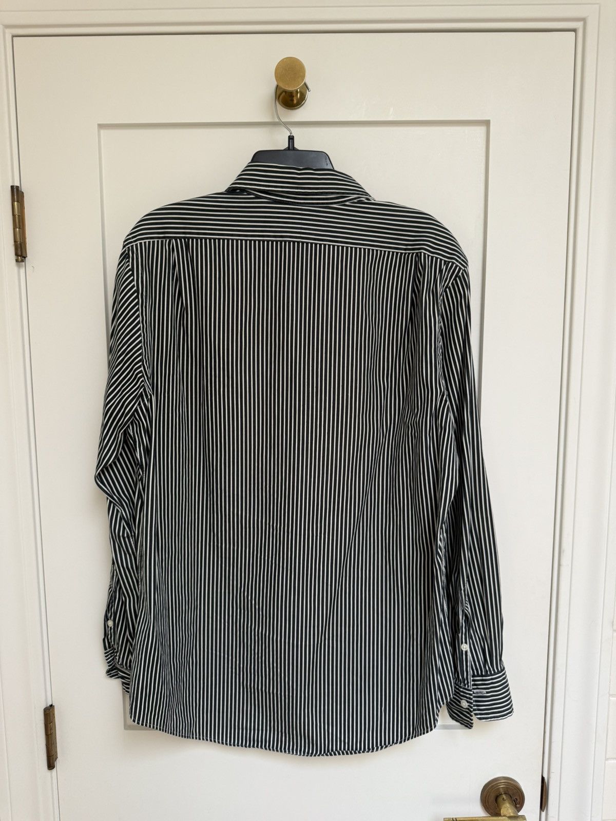 Polo Ralph Lauren Polo Ralph Lauren White and Navy Rugby Shirt Size US M / EU 48-50 / 2 - 3 Thumbnail