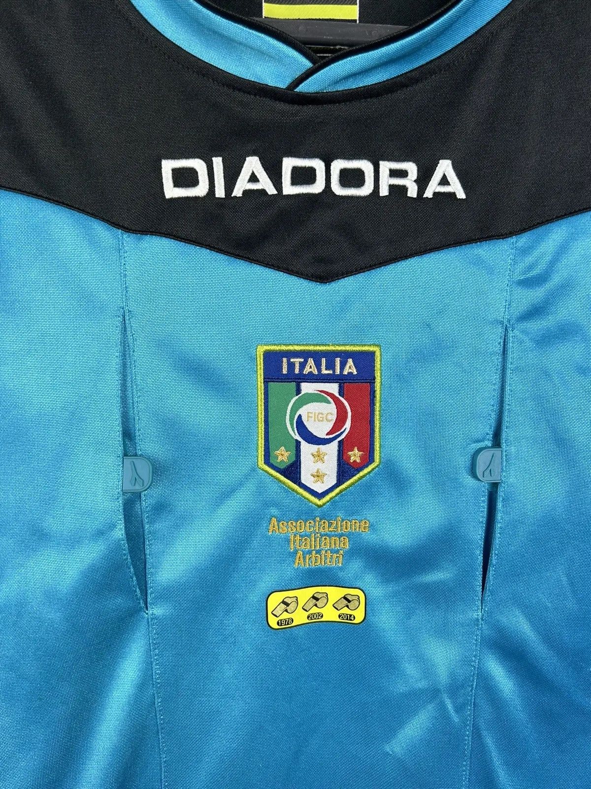 Diadora Vintage Diadora Italy 2014 Referee Sportswear Jersey Blue Size US S / EU 44-46 / 1 - 2 Thumbnail
