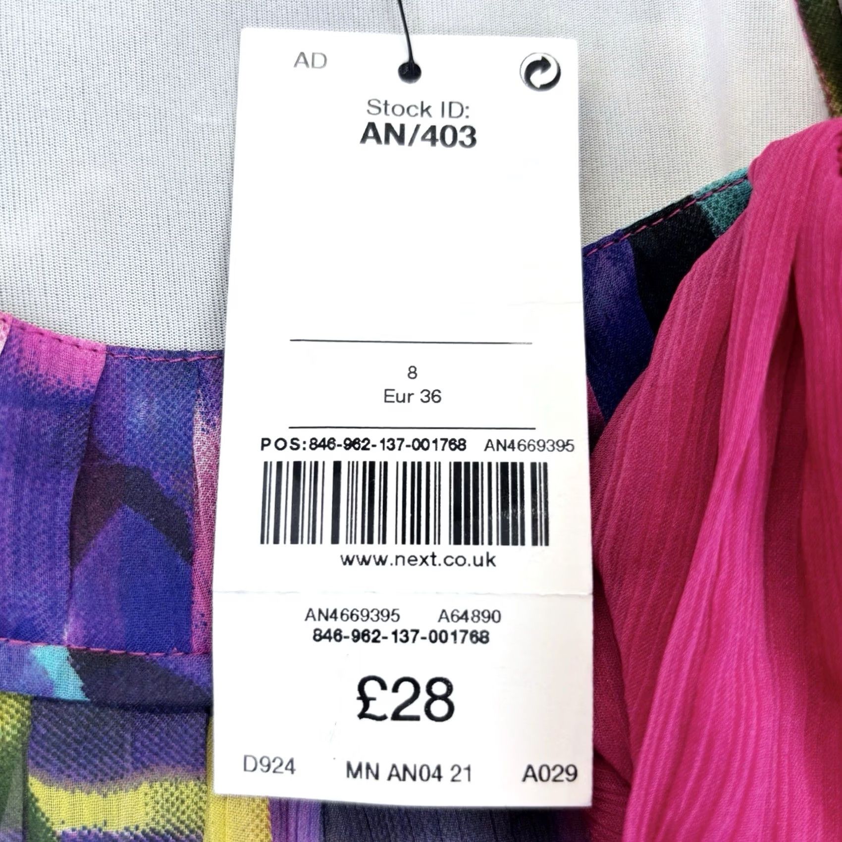 NEXT NEXT Blouse Top Women Sleeveless Multicoloured Floral Lightweight Casual 8 UK Summer Spring Autumn Womens Size M / US 6-8 / IT 42-44 - 7 Thumbnail