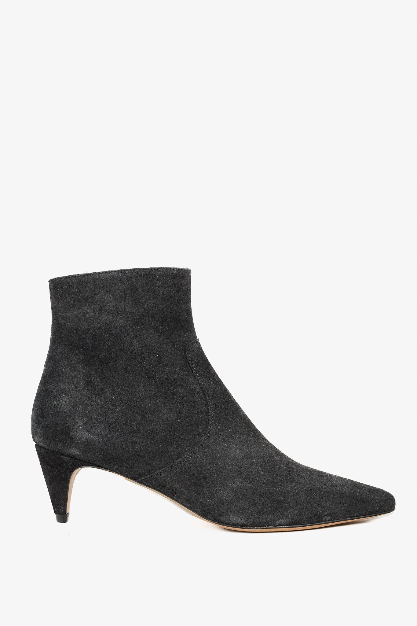 Isabel Marant Isabel Marant Derst Faded Black Velvet Suede Zip Ankle Boots Size US 8.5 / IT 38.5 - 5 Thumbnail