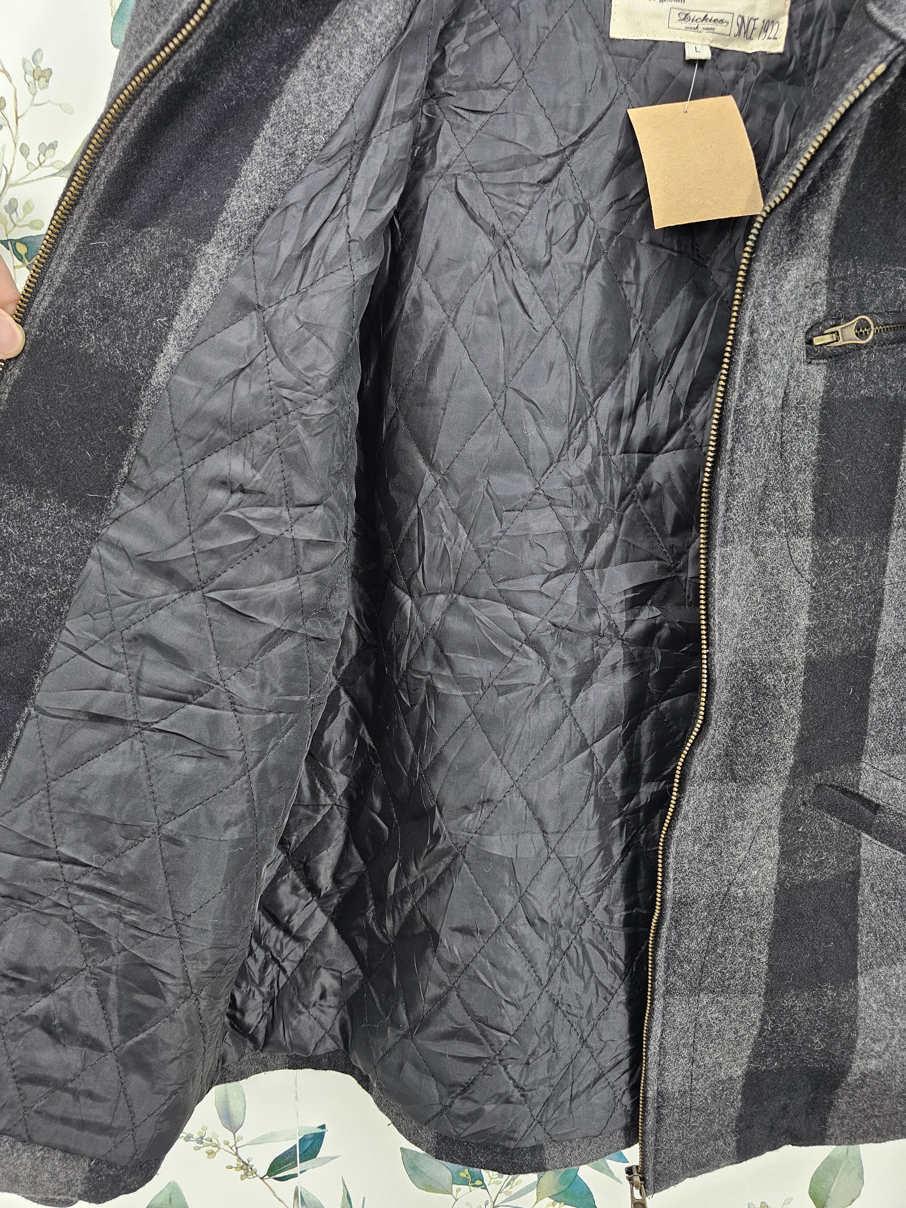 Dickies DICKIES Work Wear Workers Wool Plaid Checked Jacket J0141 Size US L / EU 52-54 / 3 - 7 Thumbnail