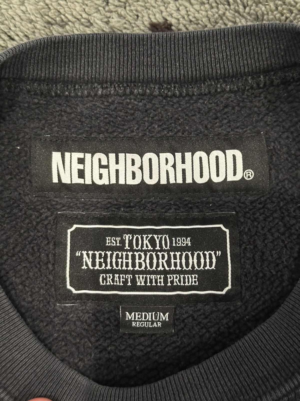 Neighborhood NBHD Neighborhood Logo Pocket Sweatshirt Tokyo Japan Size US M / EU 48-50 / 2 - 7 Thumbnail