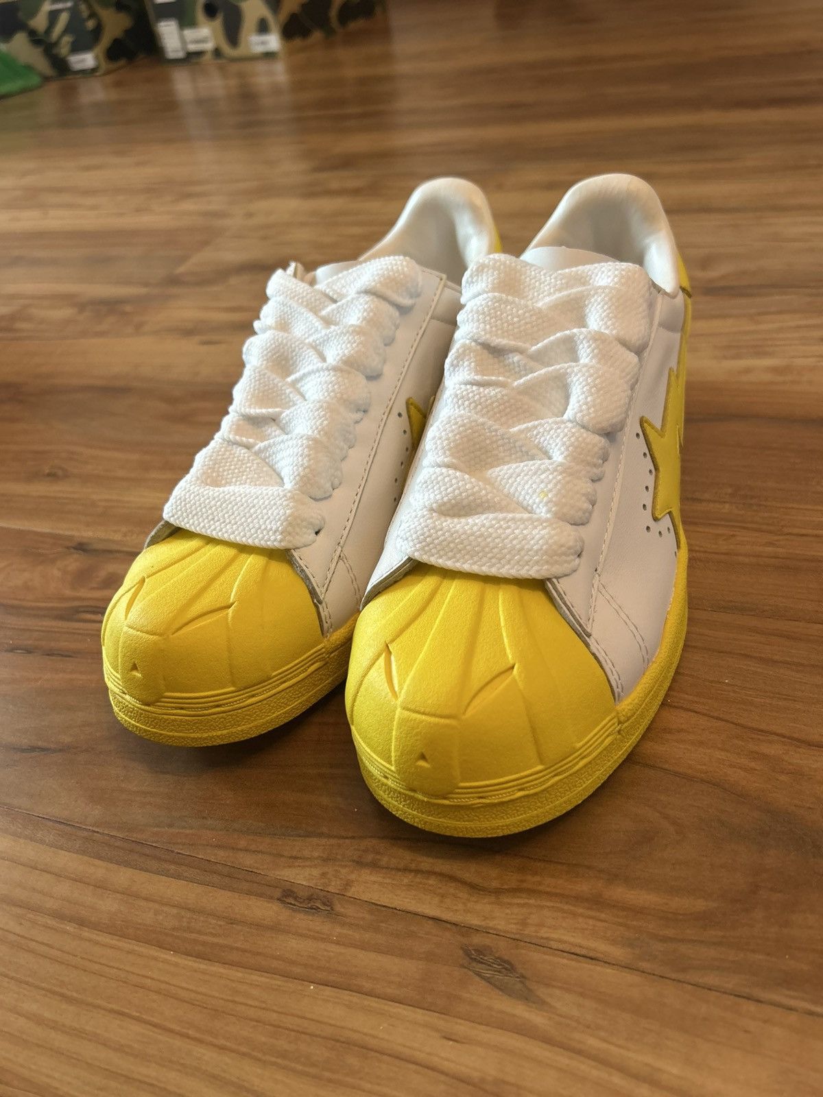 Bape DS Bape OG White and Yellow Skullstas Size US 8.5 / EU 41-42 - 11 Thumbnail
