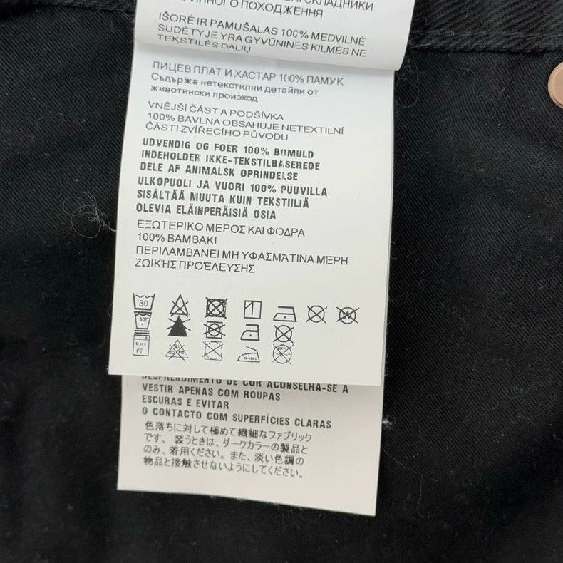 Prada Prada Sise 25Washed black metal triangle leather logo jean Size US 26 / EU 42 - 6 Thumbnail