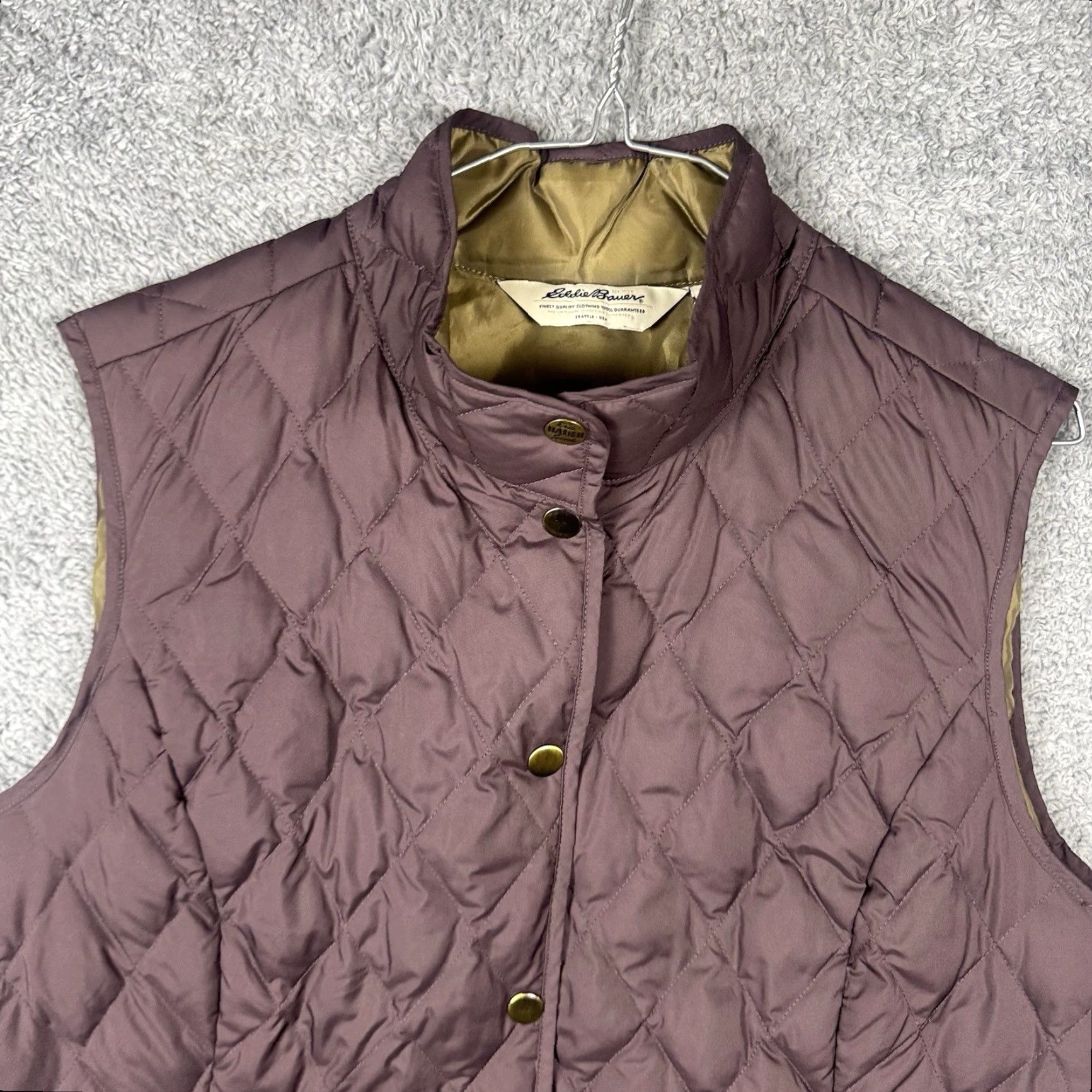 Eddie Bauer VINTAGE Eddie Bauer Vest Womens L Premium 550 Goose Down Lightweight Quilted Cargo Hike Extra? Size L / US 10 / IT 46 - 4 Thumbnail