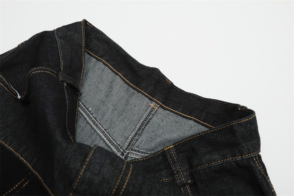 Japanese Brand × Jean Men's street casual loose corduroy patchwork scimitar jeans Size US 32 / EU 48 - 5 Thumbnail