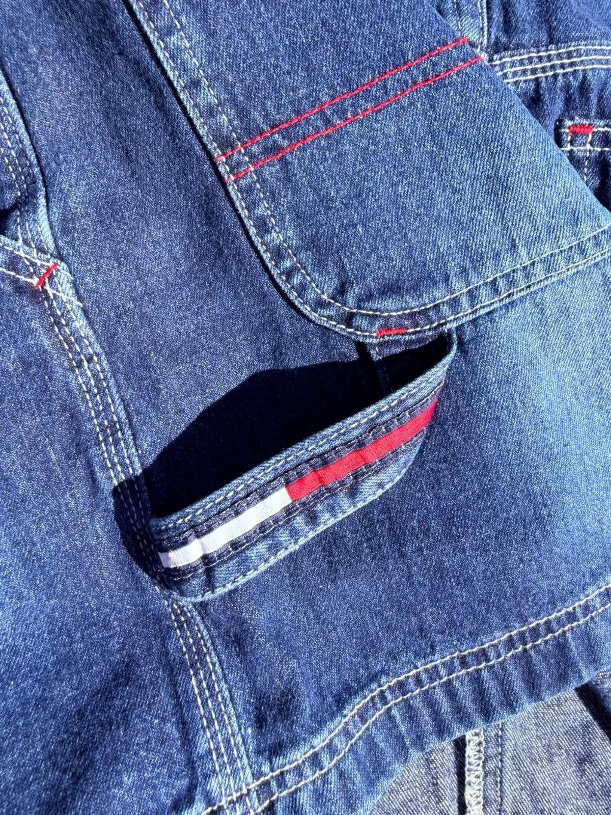 Tommy Hilfiger Tommy Jeans Denim Mini Skirt (Y2K Carpenter Style) Size 36" / US 14 / IT 50 - 3 Thumbnail
