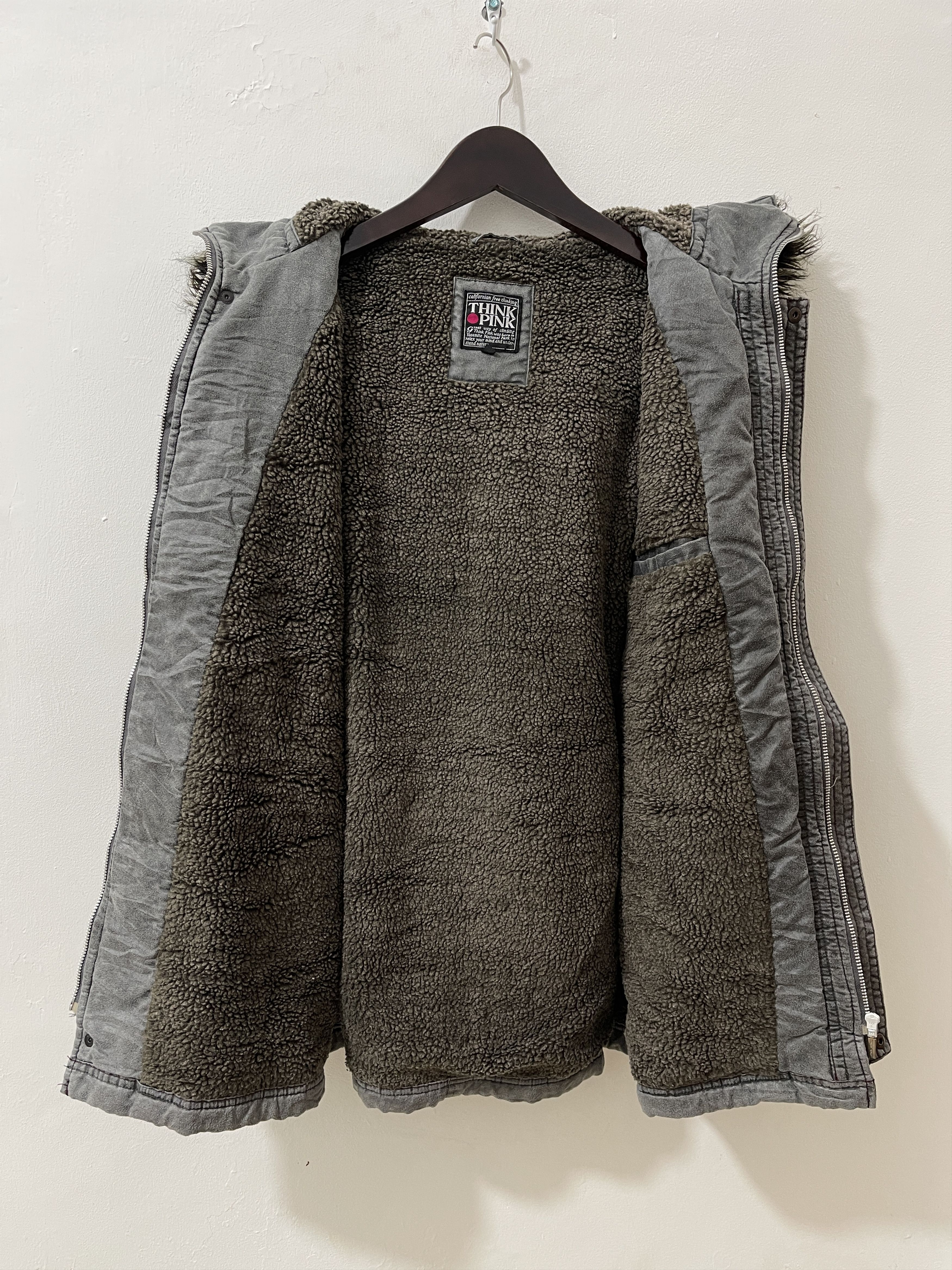 Japanese Brand 2000s THINKPINK Japan Archive Fur Vkei Style Jacket Size US XL / EU 56 / 4 - 5 Thumbnail
