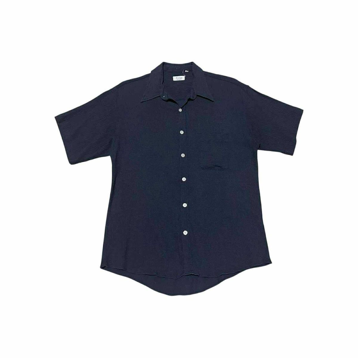 Japanese Brand 🔥Japanese Pleats Open Collar Shirt Issey Miyake Style Size US M / EU 48-50 / 2 - 1 Thumbnail