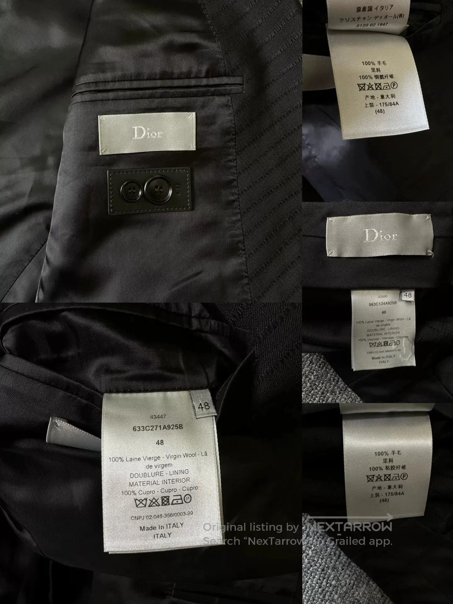 Dior Dior Homme 2016FW Wool Suit Set. Size US M / EU 48-50 / 2 - 7 Thumbnail