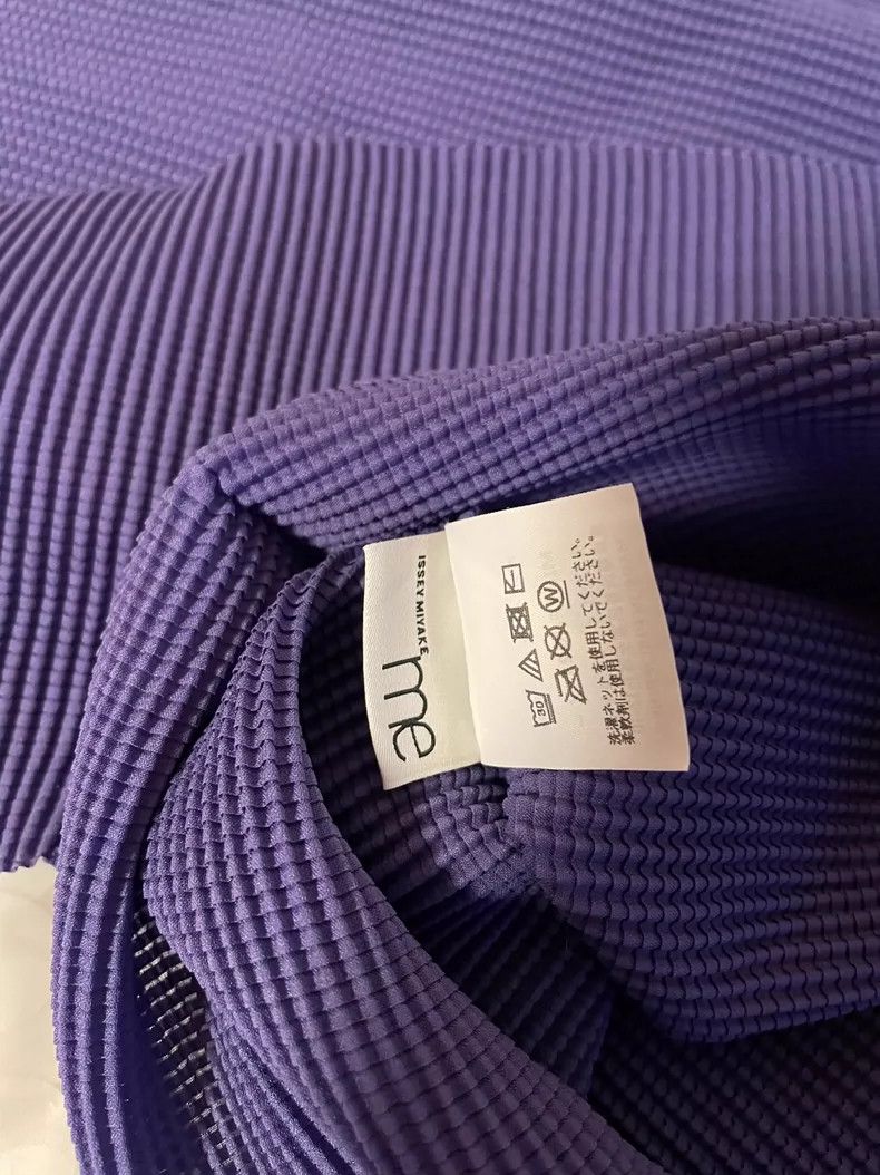 Issey Miyake Issey Miyake Blueberry-colored pleated long-sleeved shirt Size M / US 6-8 / IT 42-44 - 5 Thumbnail