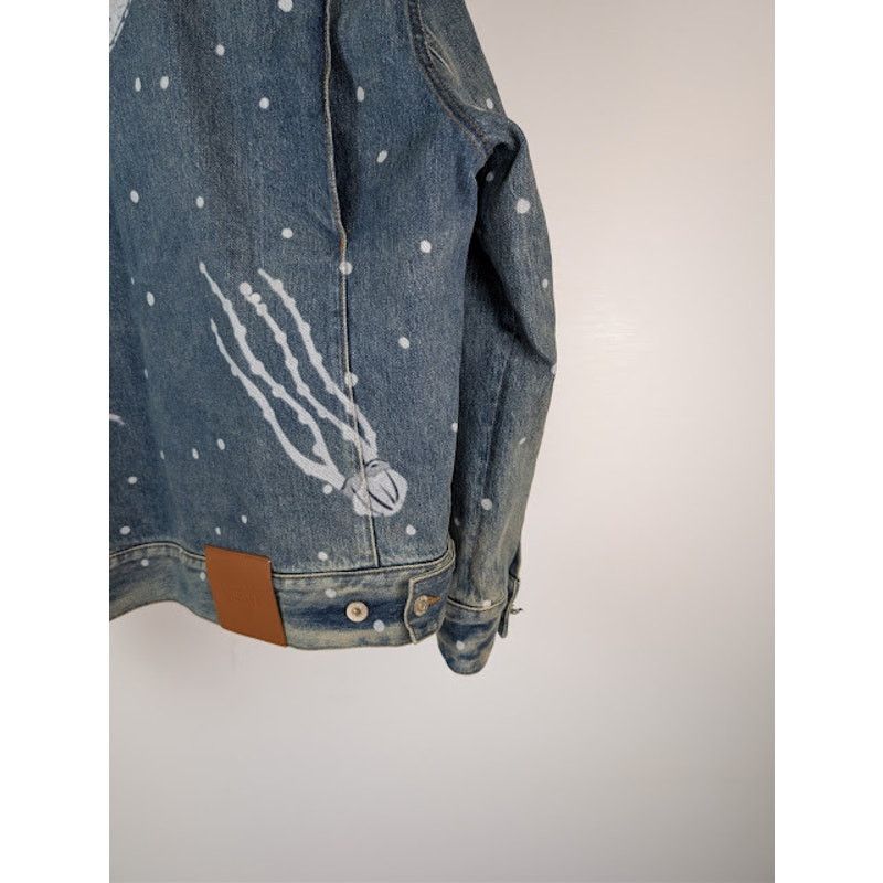Loewe o1rshd1 Sketch Print Denim Jacket in Mid Blue Size US M / EU 48-50 / 2 - 13 Thumbnail