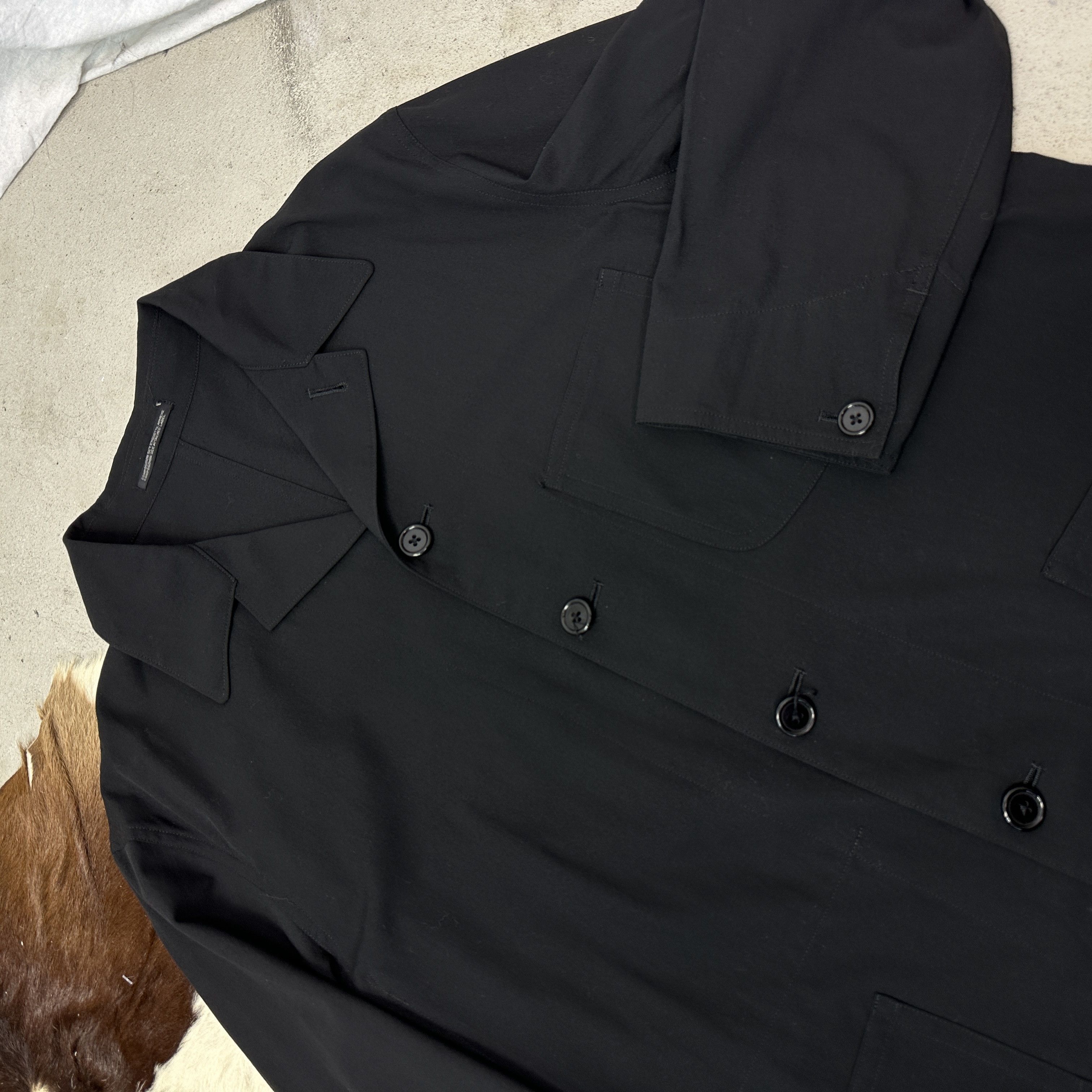 Yohji Yamamoto Vintage Avant Garde Classy Yohji Yamamoto Coat Y2K Size M / US 6-8 / IT 42-44 - 5 Thumbnail