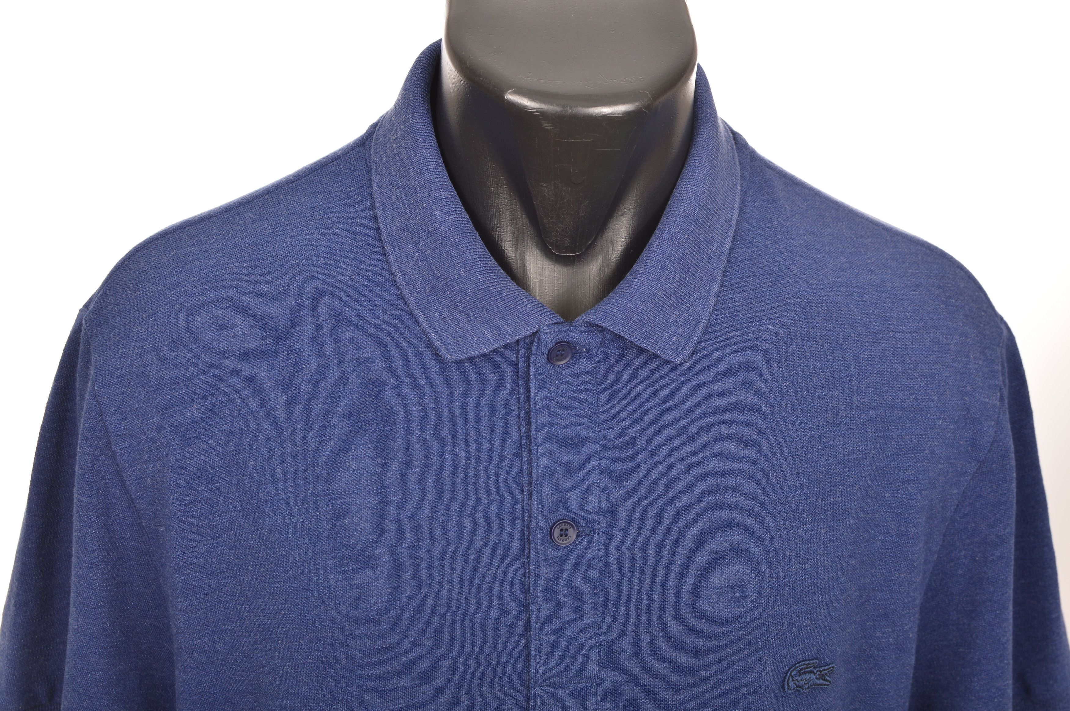 Lacoste Lacoste PH7634 Blue Regular Fit Short Sleeve Polo Shirt Size US L / EU 52-54 / 3 - 2 Thumbnail