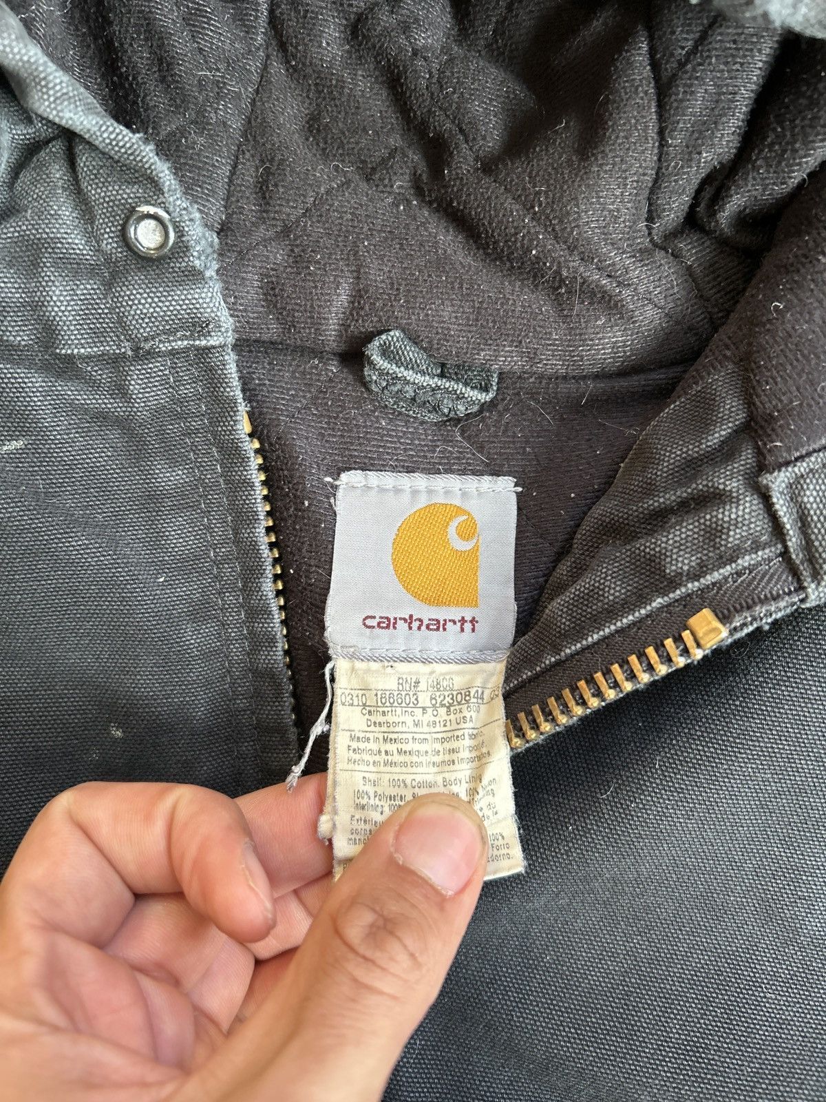 Carhartt Vintage Carhartt Hooded Jacket Size Large Black Size US L / EU 52-54 / 3 - 2 Thumbnail