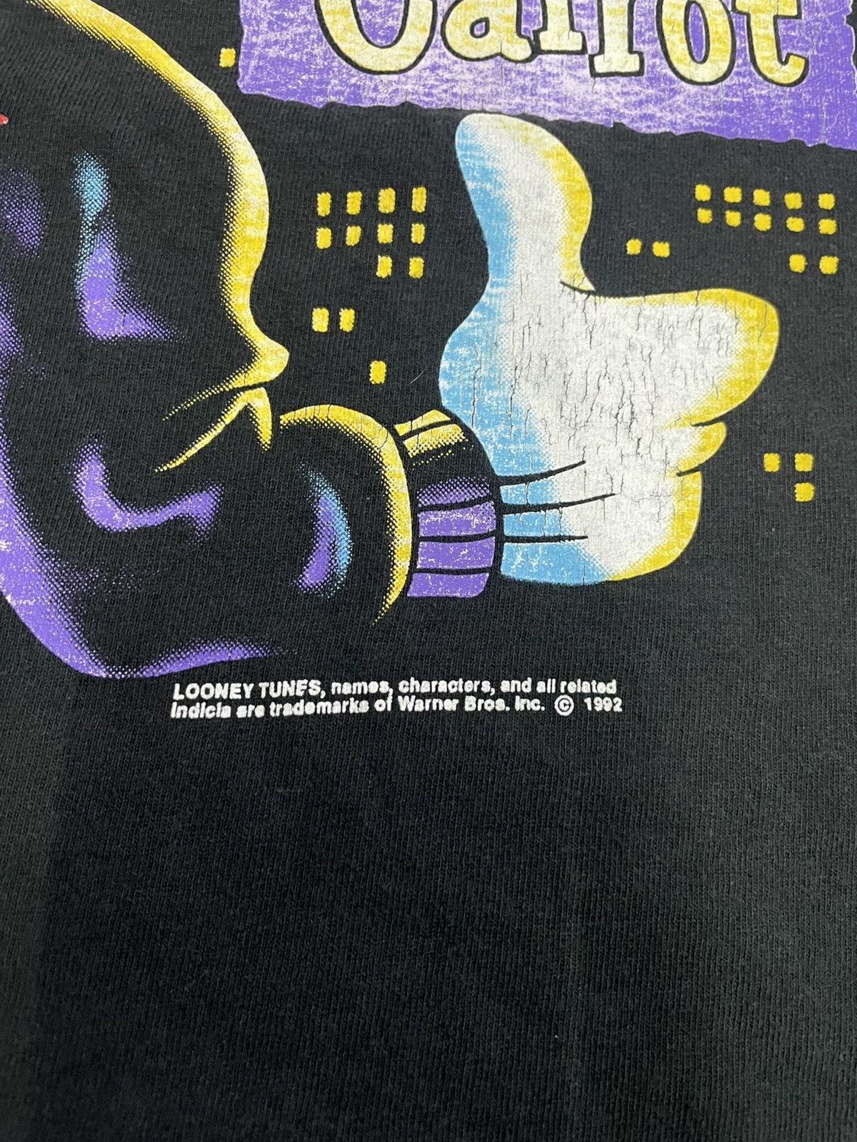 Fruit Of The Loom Vintage Rebel bugs tshirt Size US XL / EU 56 / 4 - 2 Thumbnail