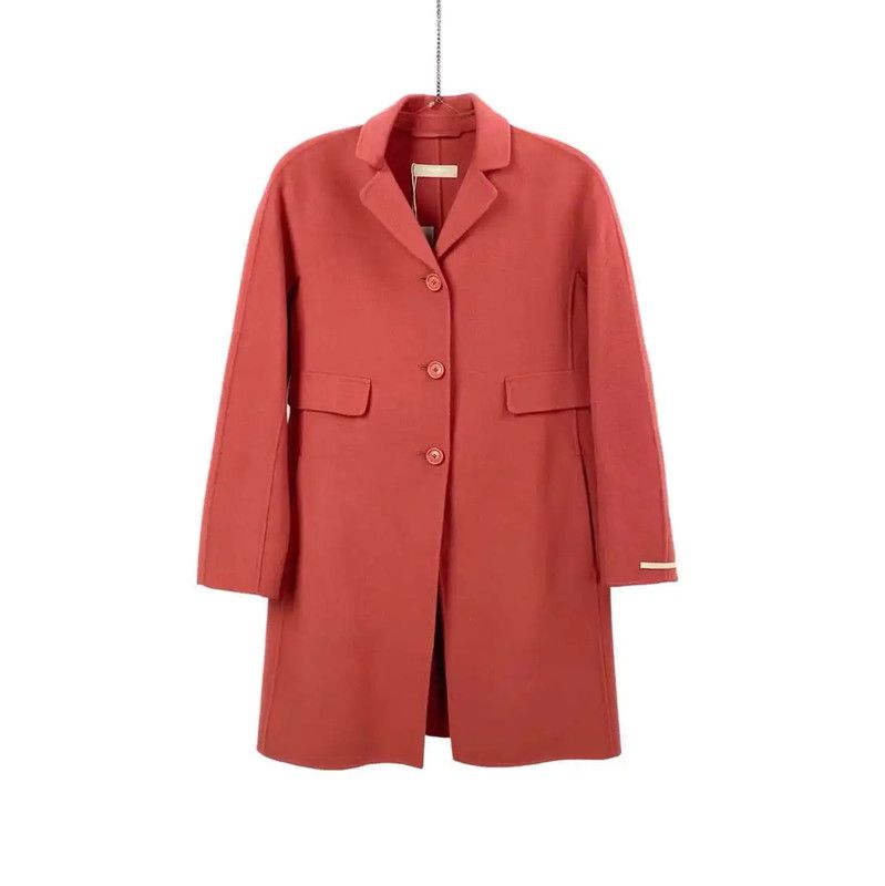 Max Mara MaxMara Red Women's Coat 0089 Size ONE SIZE - 1 Thumbnail