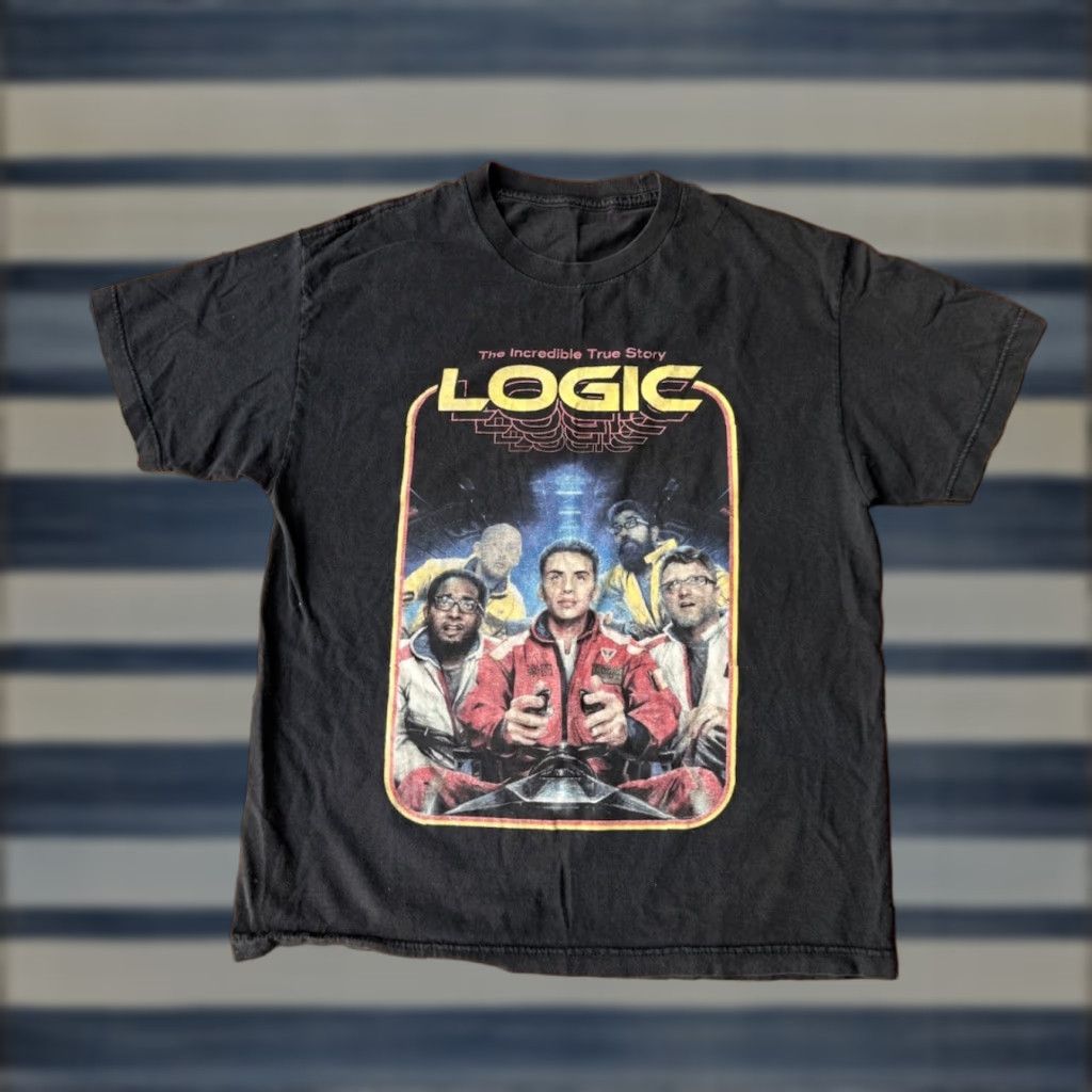 Vintage VINTAGE? No. Logic The Incredible World Tour 2016 Shirt Medium Black Concert Hip Hop Rap Size US M / EU 48-50 / 2 - 1 Thumbnail