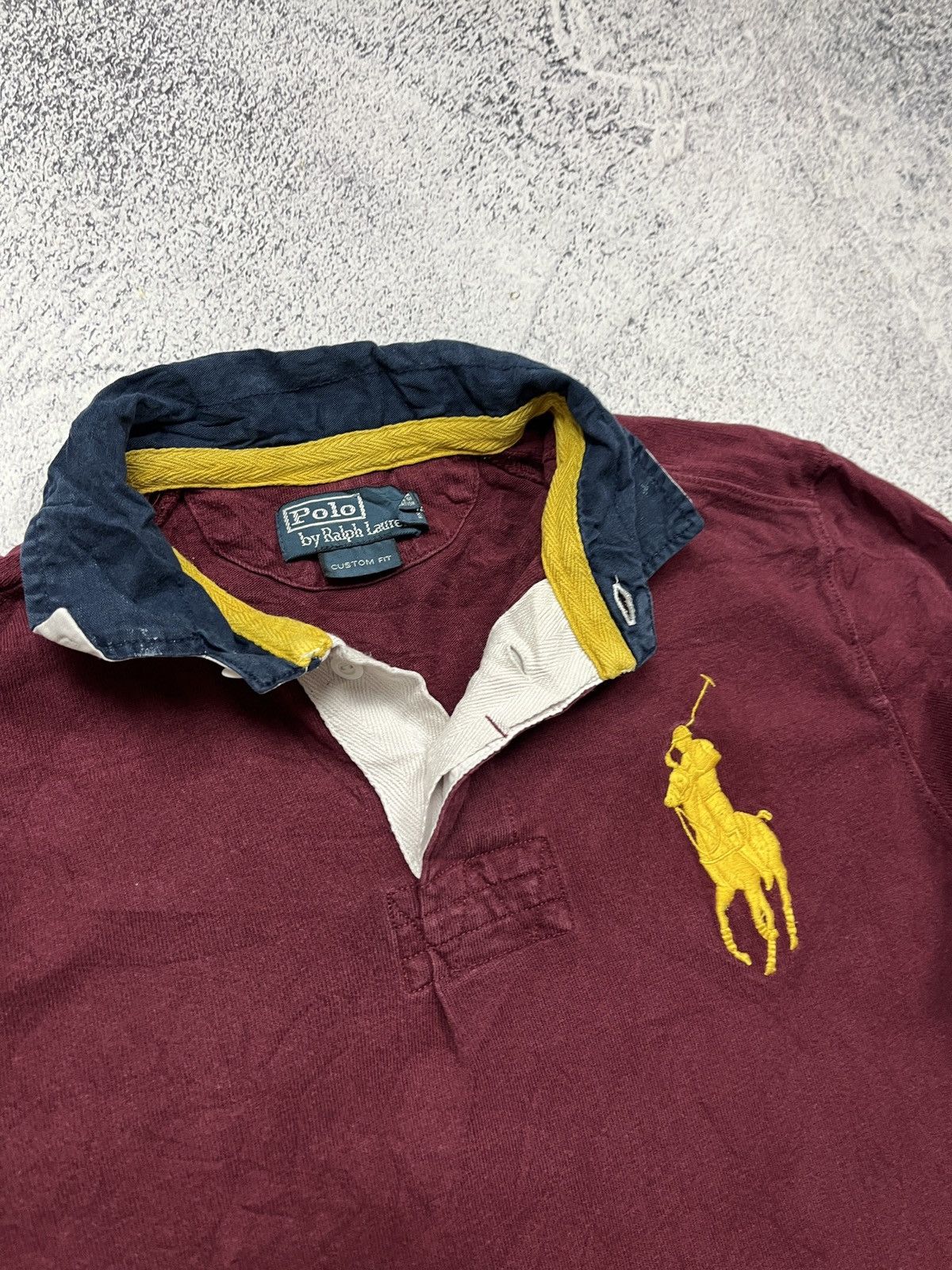 Polo Ralph Lauren Vintage 90’s Polo Ralph Lauren Rugby Shirt Big Pony Y2k Size US M / EU 48-50 / 2 - 7 Thumbnail