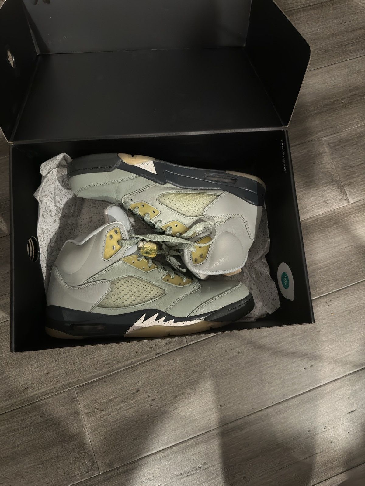 Jordan Brand × Nike Jade Green Air Jordan 5 Size US 8.5 / EU 41-42 - 2 Thumbnail